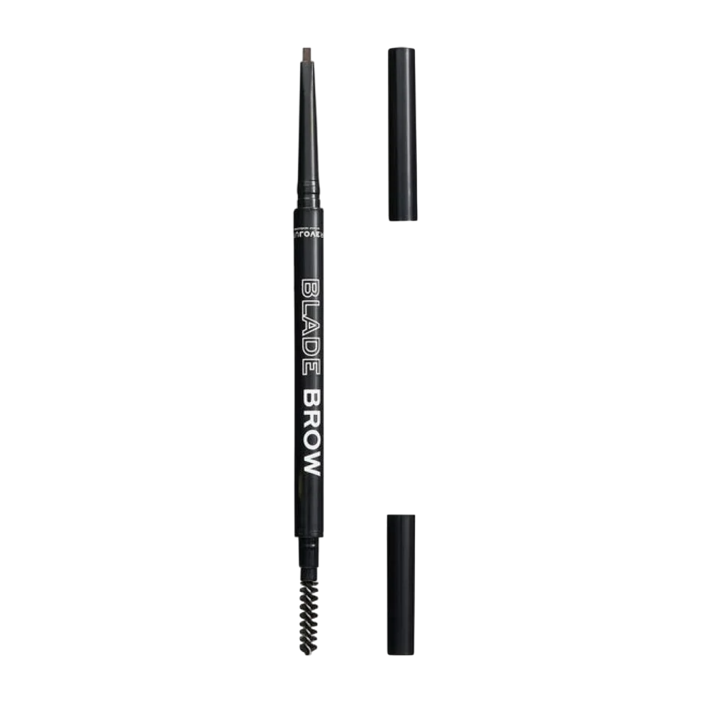 Relove By Revolution, Blade Brow, Double-Ended, Eyebrow Cream Pencil & Brush 2-In-1, Brown, 0.1 g