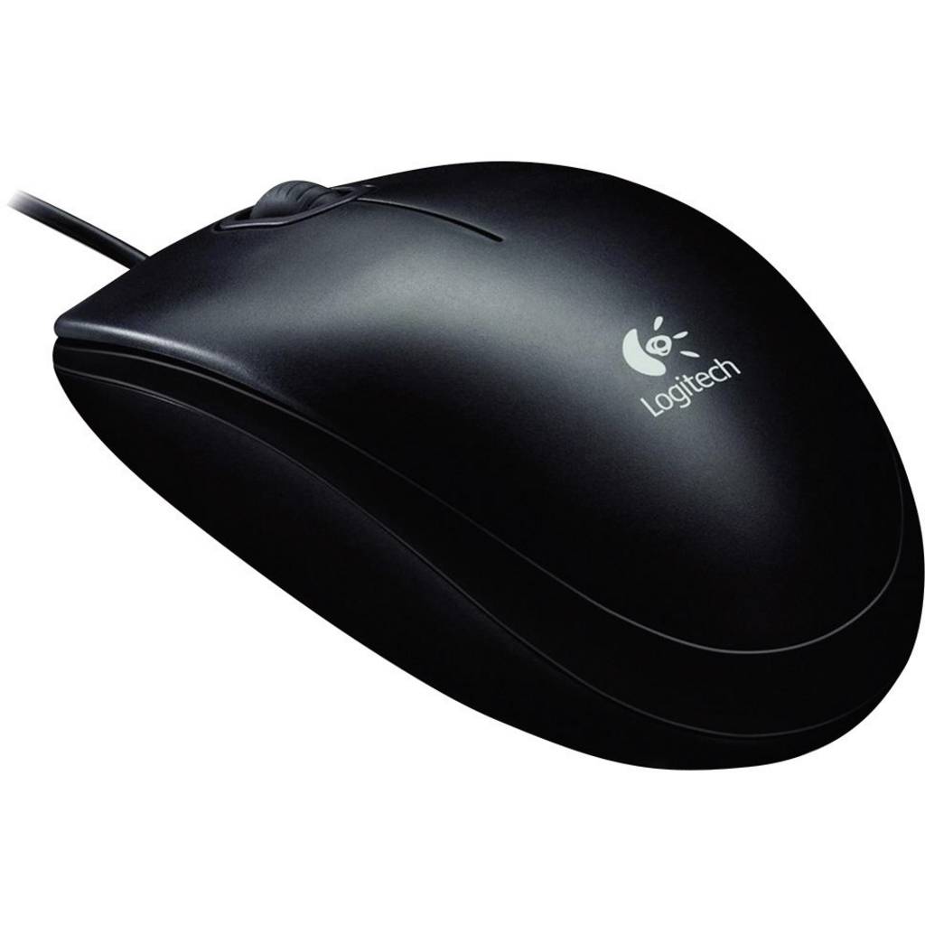 Logitech B100 Mouse USB Optical Black 3 Buttons 800 dpi 910-003357