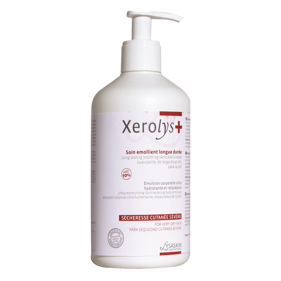 Lab Lysaskin, Xerolys 10, Urodium, Emollient, Daily, Emulsion, For Face, 500 ml