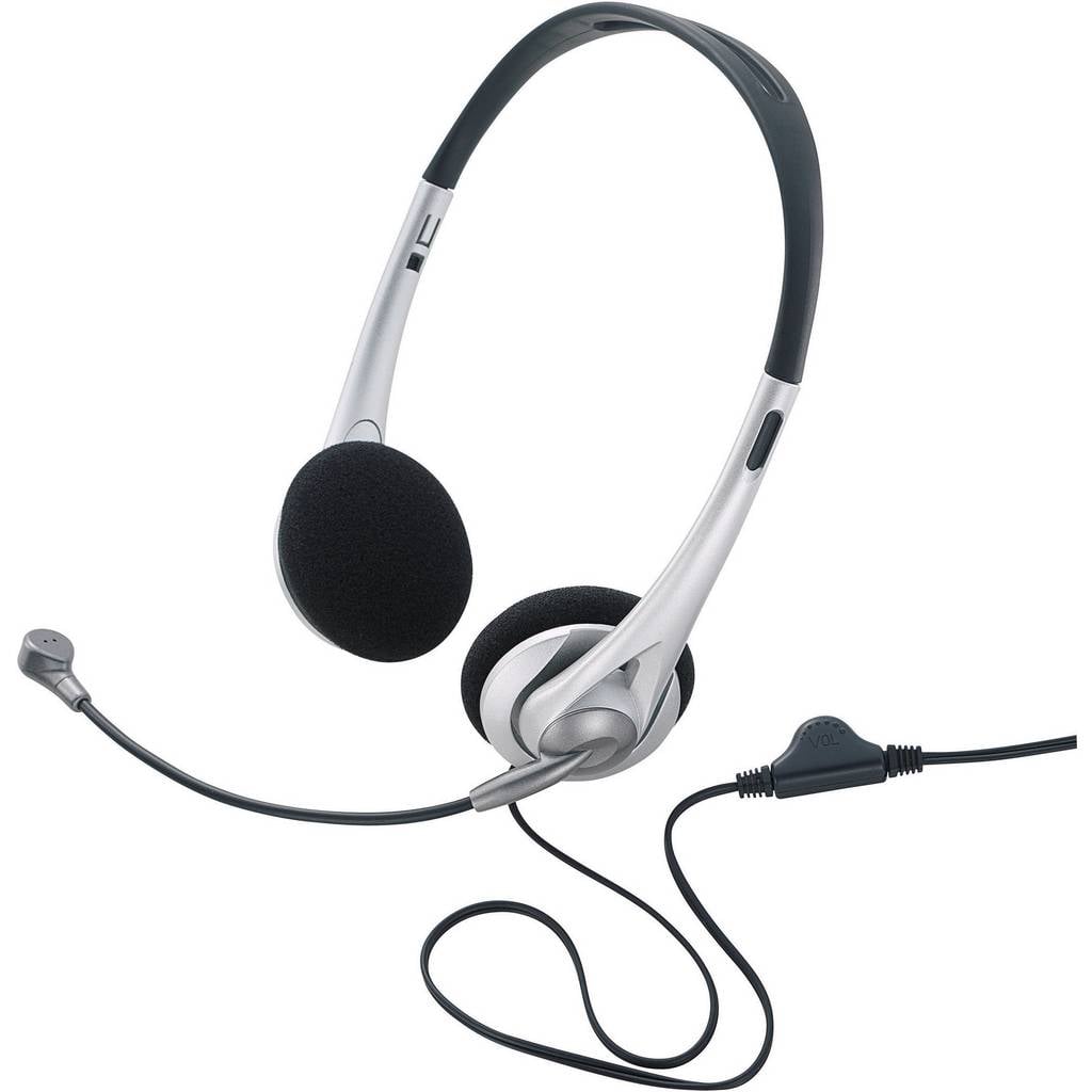 Basetech TW-218 Kulaklıklı Kablo Bağlantılı (1075100) Stereofonik Siyah, Gümüş  BT-1603953