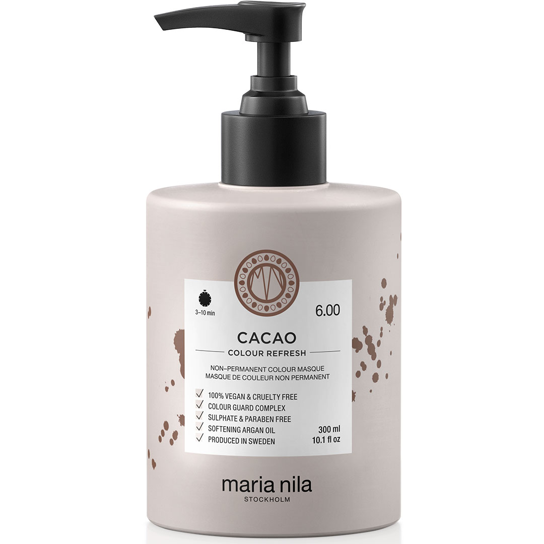 Maria Nila, Renk Yenileme, Vücut İçin, Saç Rengi Krem Maske, Renk Yenileyici İÇİN, 6.00 Kakao, 300 ml