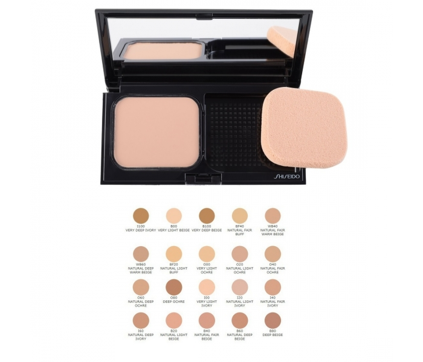 Şişeido, Sheer Matifying Compact, Yağsız, Uzun Süren Kompakt Temizlik, O20, Doğal Işık Kahverengi, SPF 10, Yenilenebilir, 9.8 g