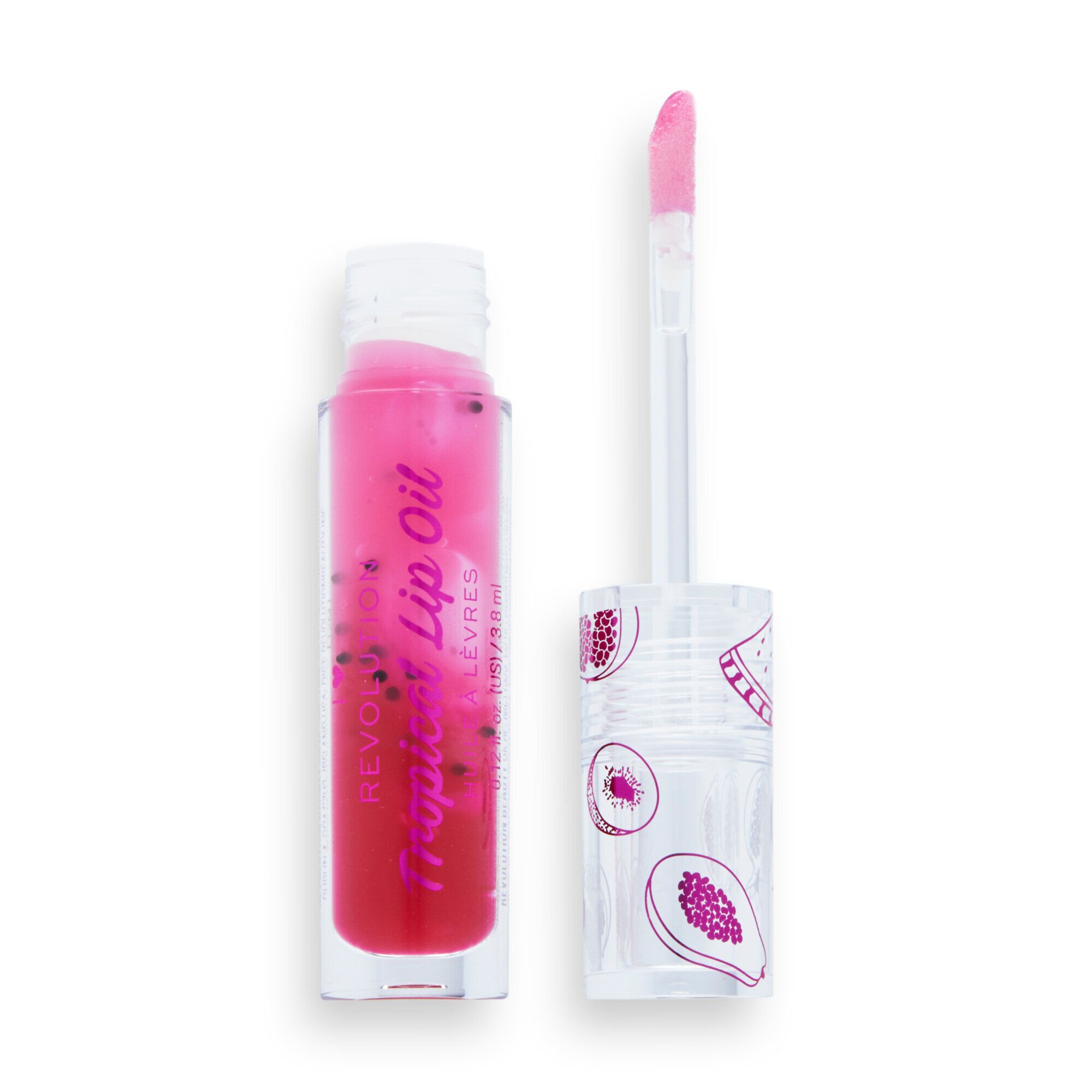 Revoluția I Heart, Tropical, Plumping, Ulei de buze, Pomonă, 3,8 ml