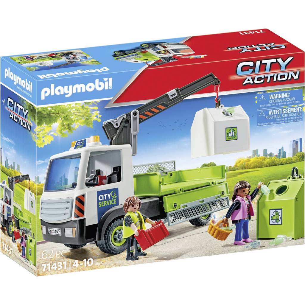 Jucării Playmobil® City Action Utilaje de sticlă cu containere 71431 71431