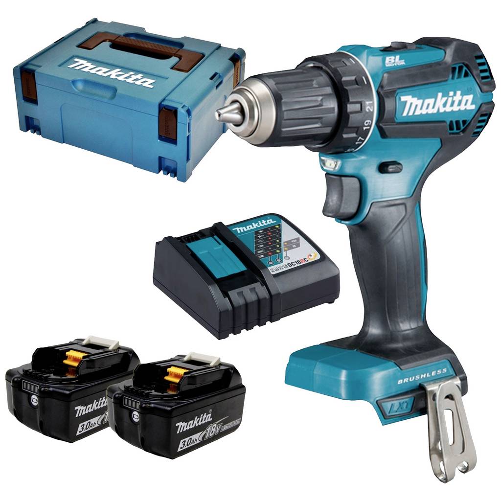 Makita DDF485RFJ Cordless drill 18 V 3 Ah Li-ion incl. spare battery,  DDF485RFJ