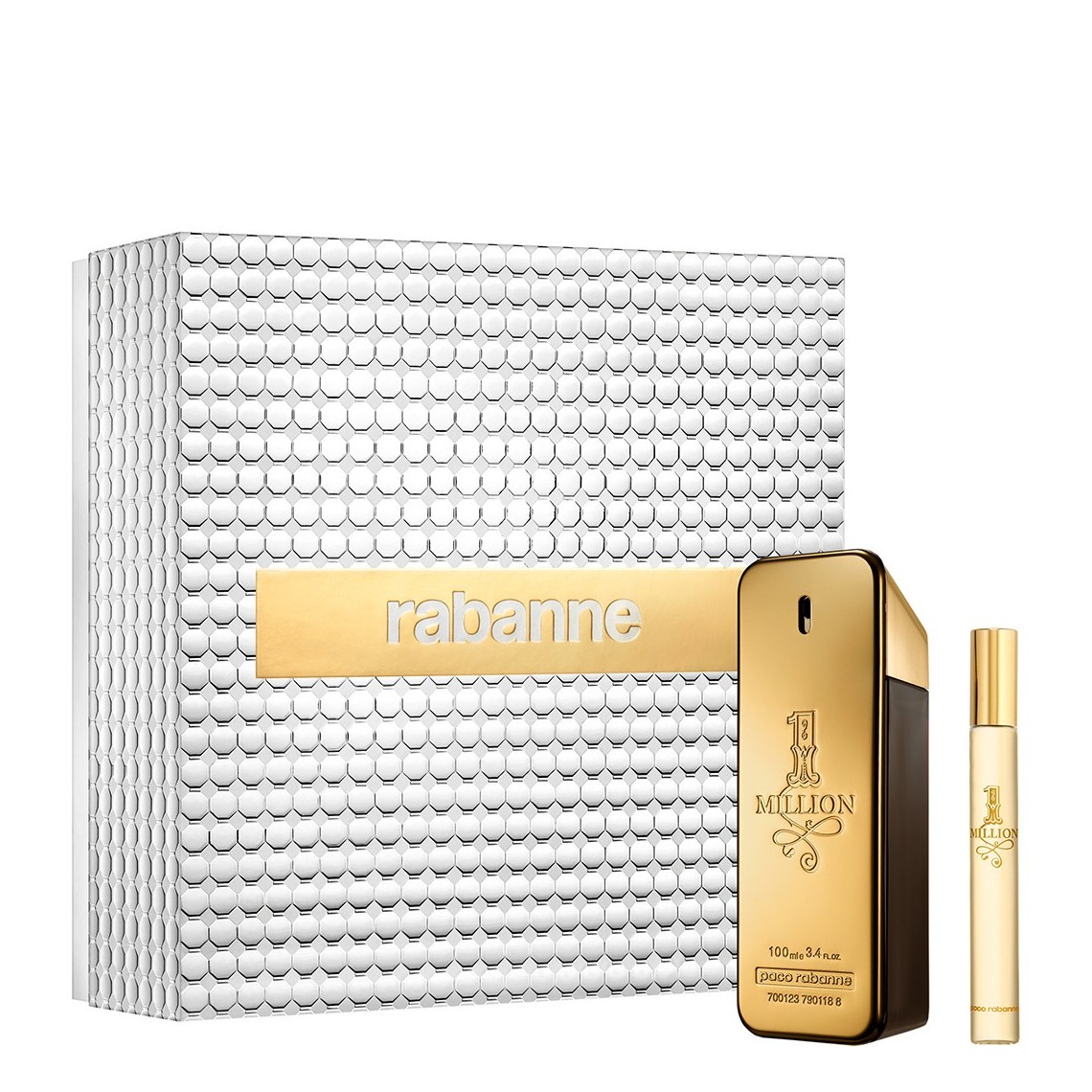 Paco Rabanne: Setul "1 Million", Parfum de băutură pentru femei, Pentru Bărbați, 100 ml + Setul "1 Million", Parfum de băutură pentru femei, Pentru Bărbați, 10 ml