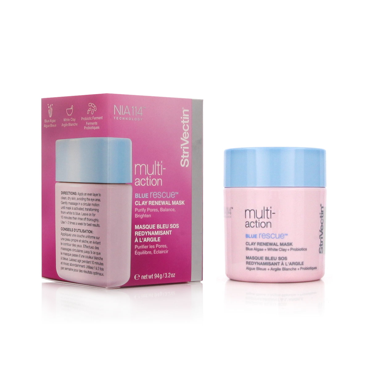 Măștile de față StriVectin Multi-Action Blue Rescue Clay Renewal, 94 g.