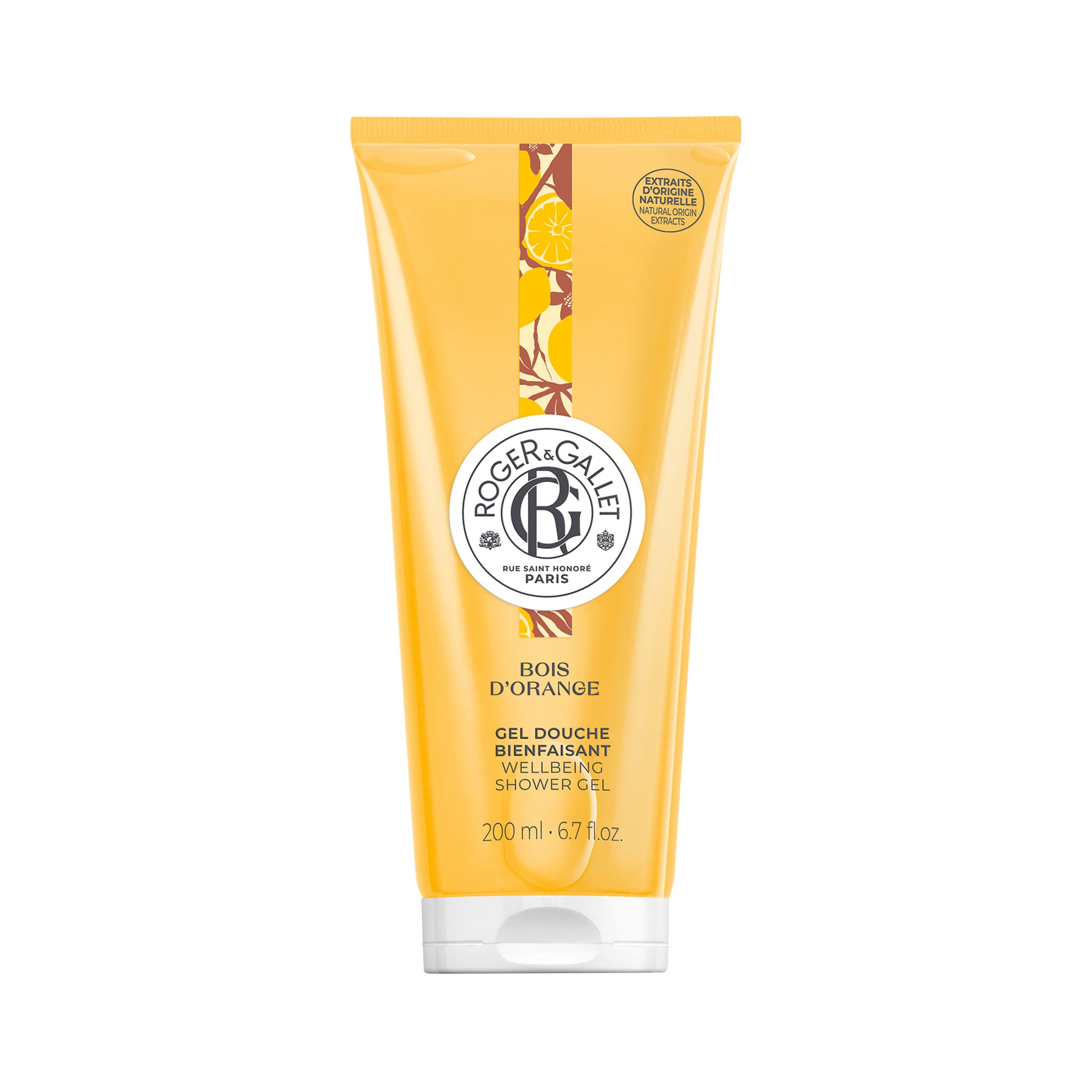 Roger & Gallet, Bois D'Orange, Geamăt de duș, Pentru Toate Tipurile de Piele, 200 ml.