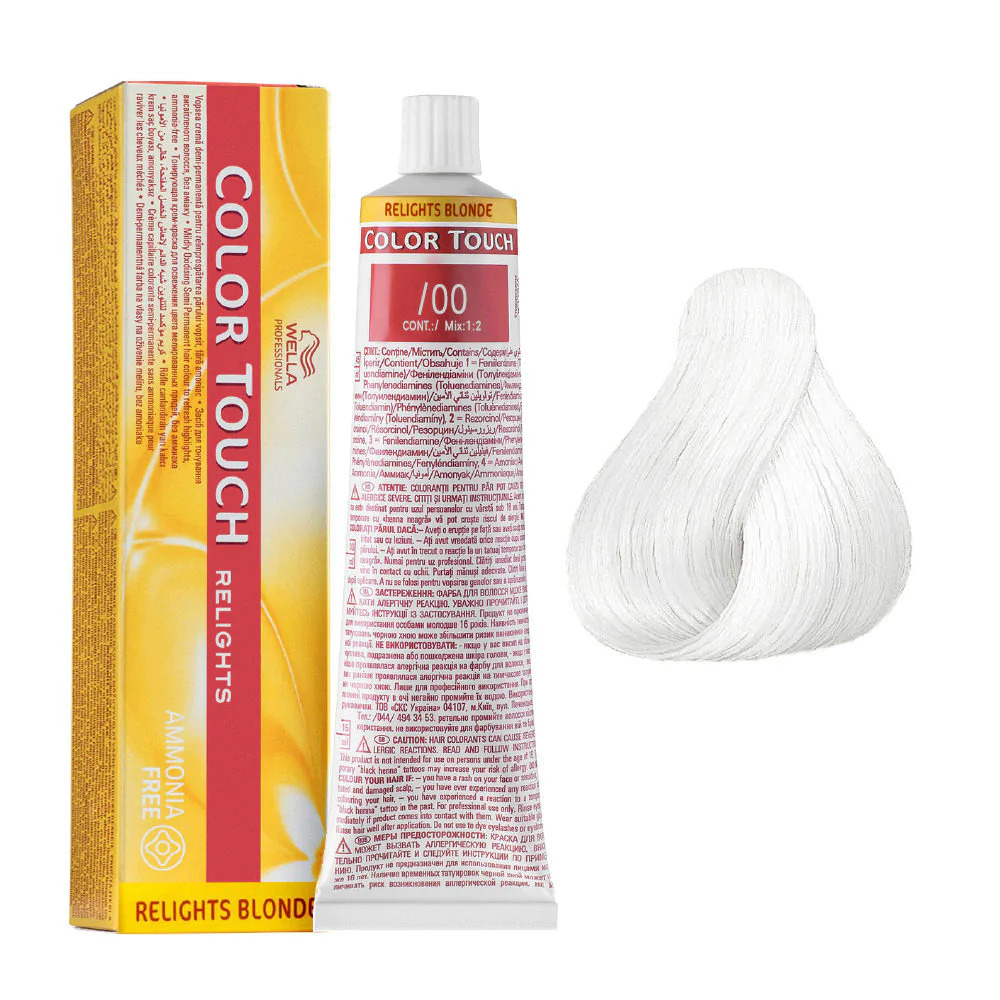 Wella Professionals, Color Touch Relights, Ammonia-Free, Semi-Permanent Hair Dye, /00 Clear, 60 ml