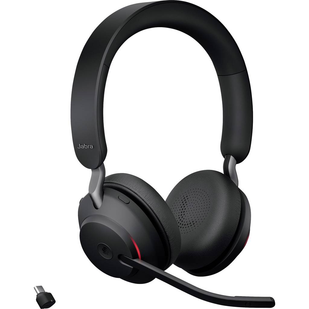 Jabra Evolve2 65 MS On-ear headset Bluetooth® (1075101) Stereo Bla 26599-999-899