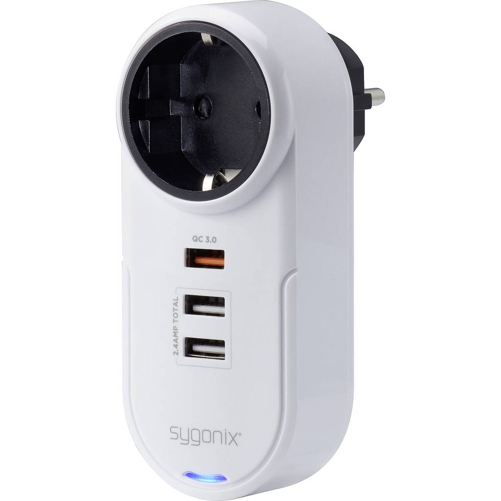 Sygonix SY-4512994 + USB White SY-4512994