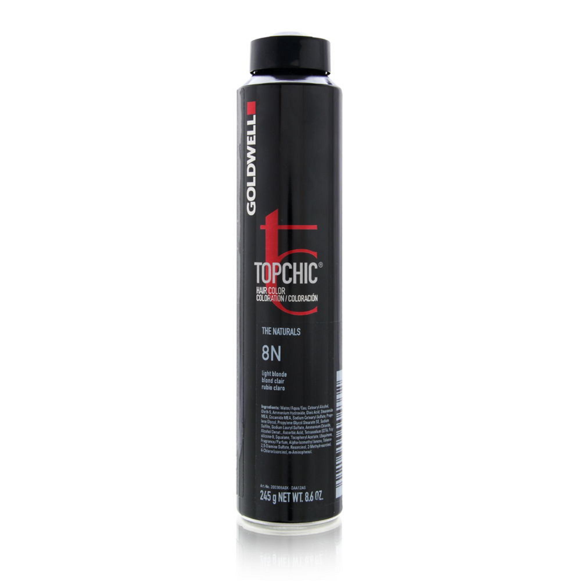 Goldwell, TopChic, Pălăria de par permanentă, Blond șlefuit ușor, 8N, 250 ml.