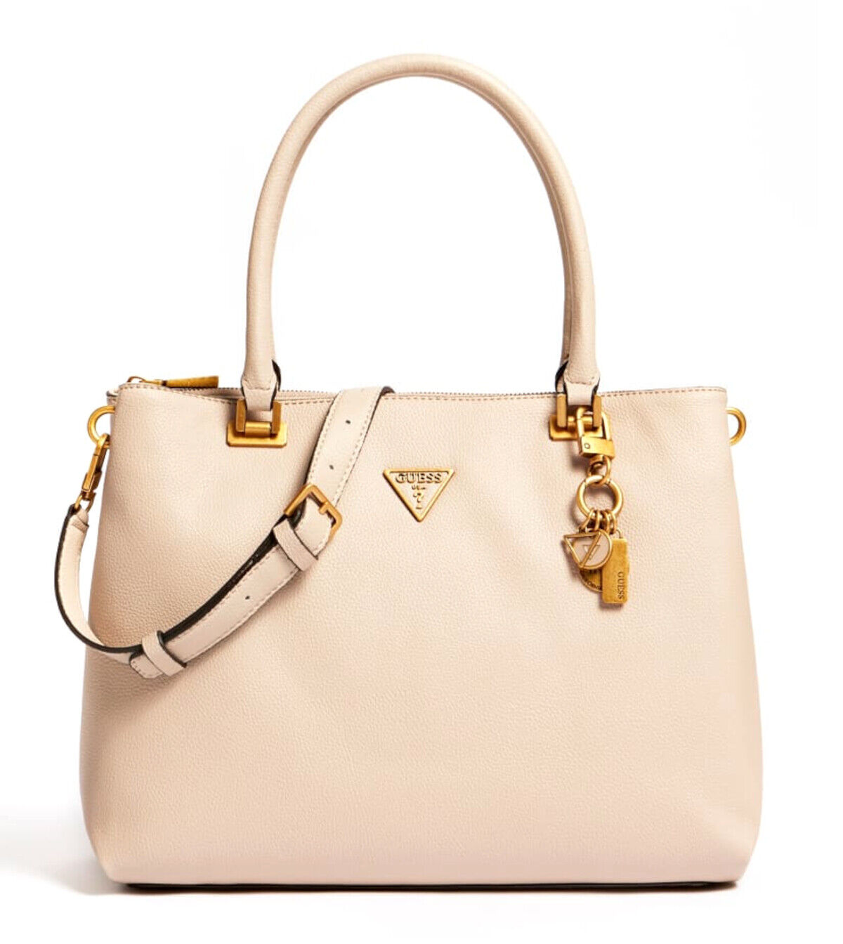 Guess, Destiny, Polyurethane, Textile Handbag, Society Caryall, Mushroom, HWVB78 78100