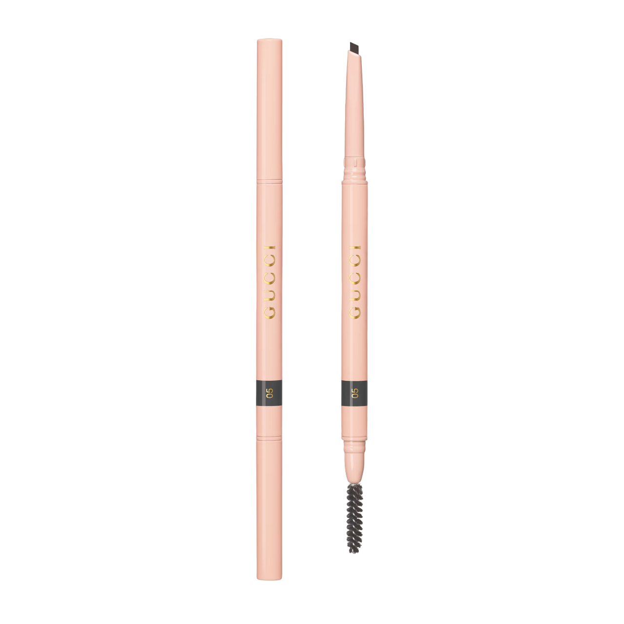 Gucci, Stylo pentru sprâncene, Impermeabil, cu două capete, Crema de cerneală pentru sprâncene, 05, Gri, 0,09 g