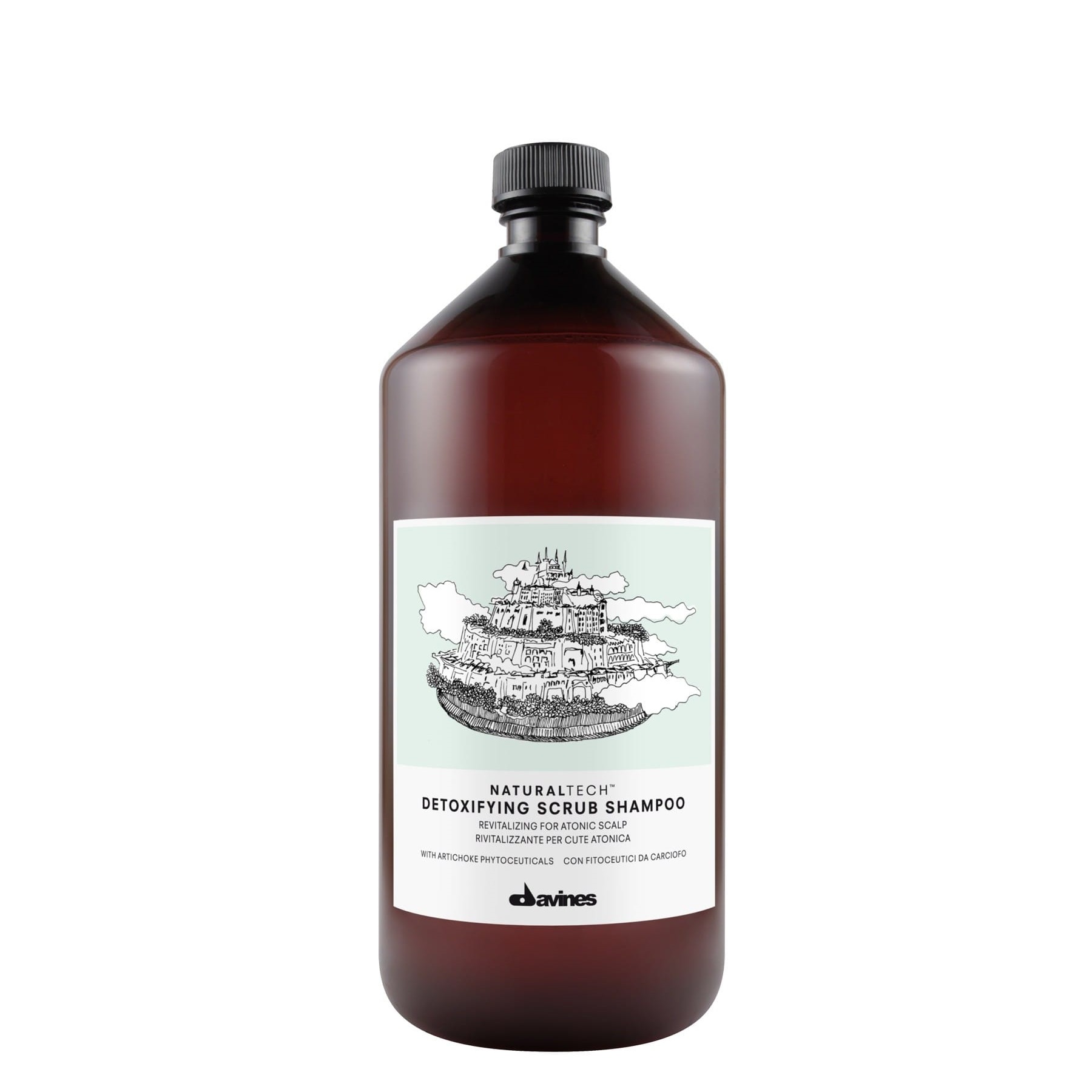 Davines, NaturalTech, Hair Shampoo, For Detoxing, 1000 ml
