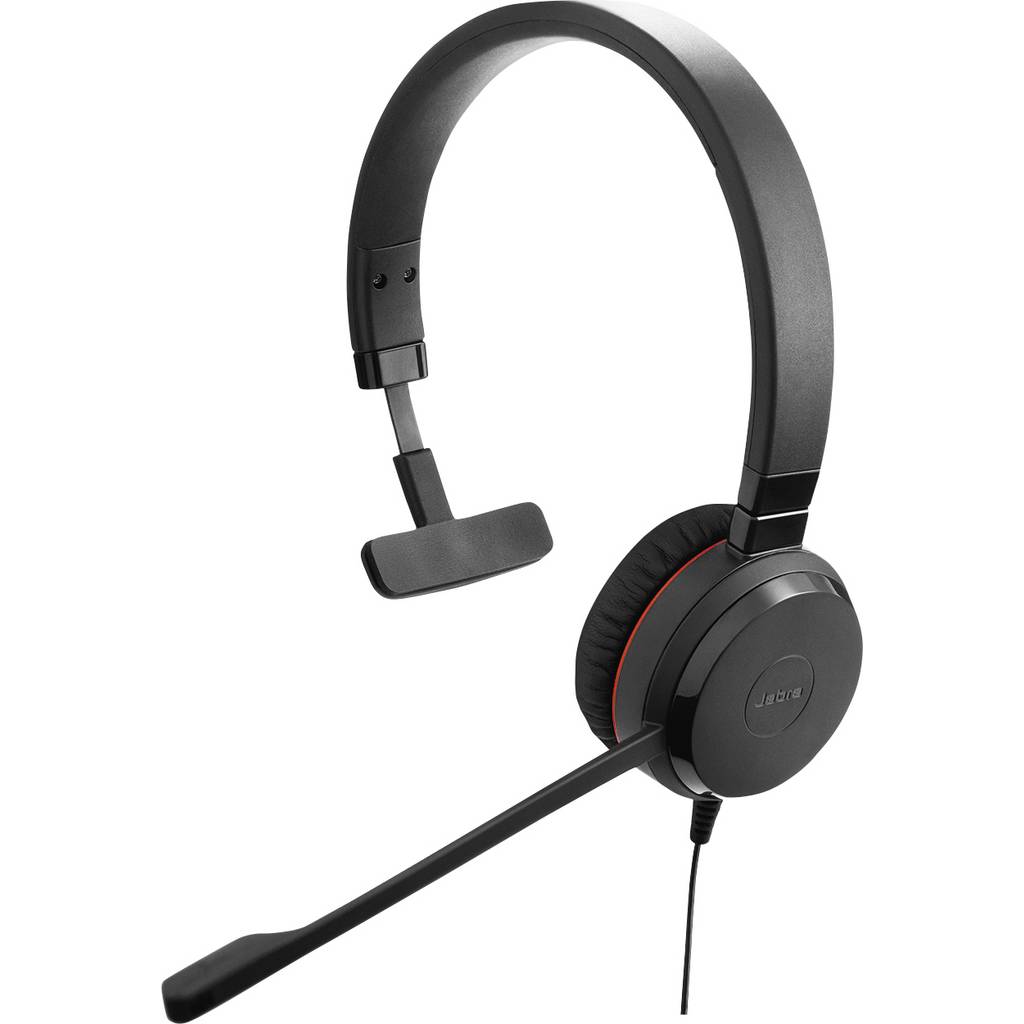 Jabra Evolve 20 On-ear headset Corded (1075100) Mono Black Noise ca 4993-823-369