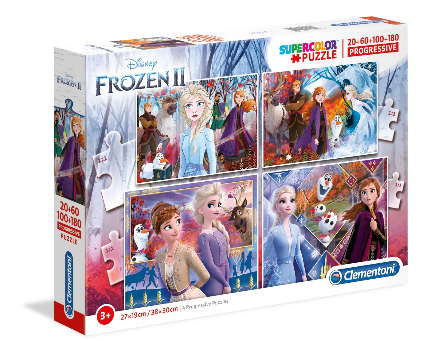 Ayrılmazlar Seti, Clementoni, Supercolor, Don't Let Go 2, Puzzel, 21411, Kızlar için, 3 + yıl, 4 parça.
