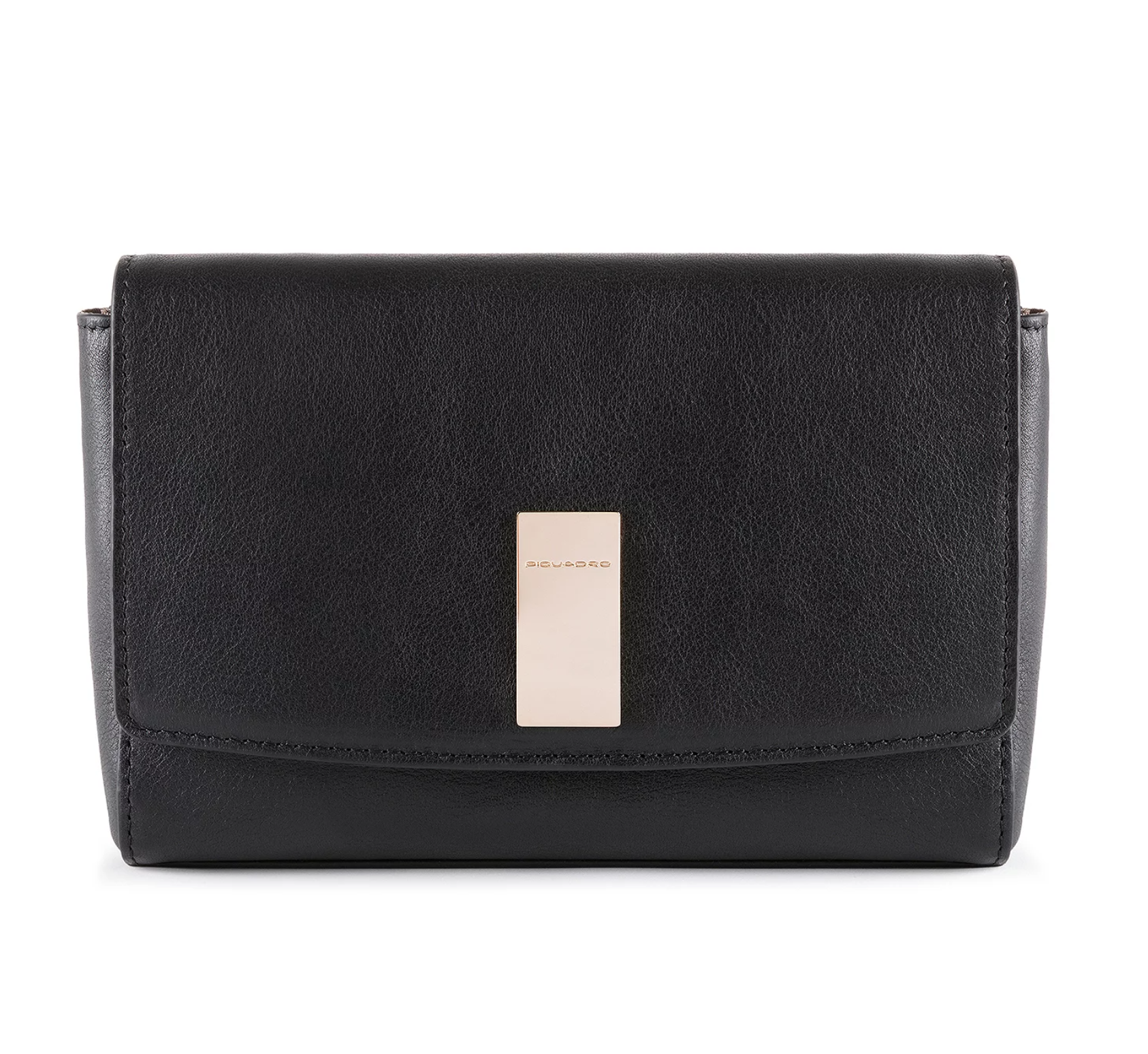 Piquadro, Dafne, Pungă de piele, Sistemul RFID, Negru, 19 cm.