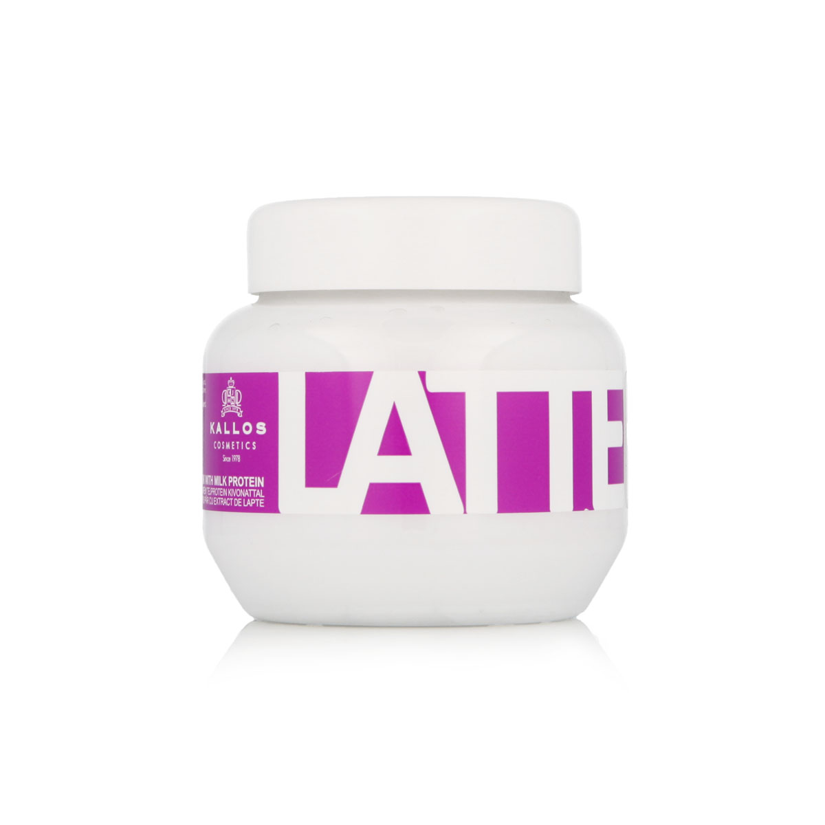 Mască de păr Kallos Latte cu extract de proteine din lapte, 275 ml.