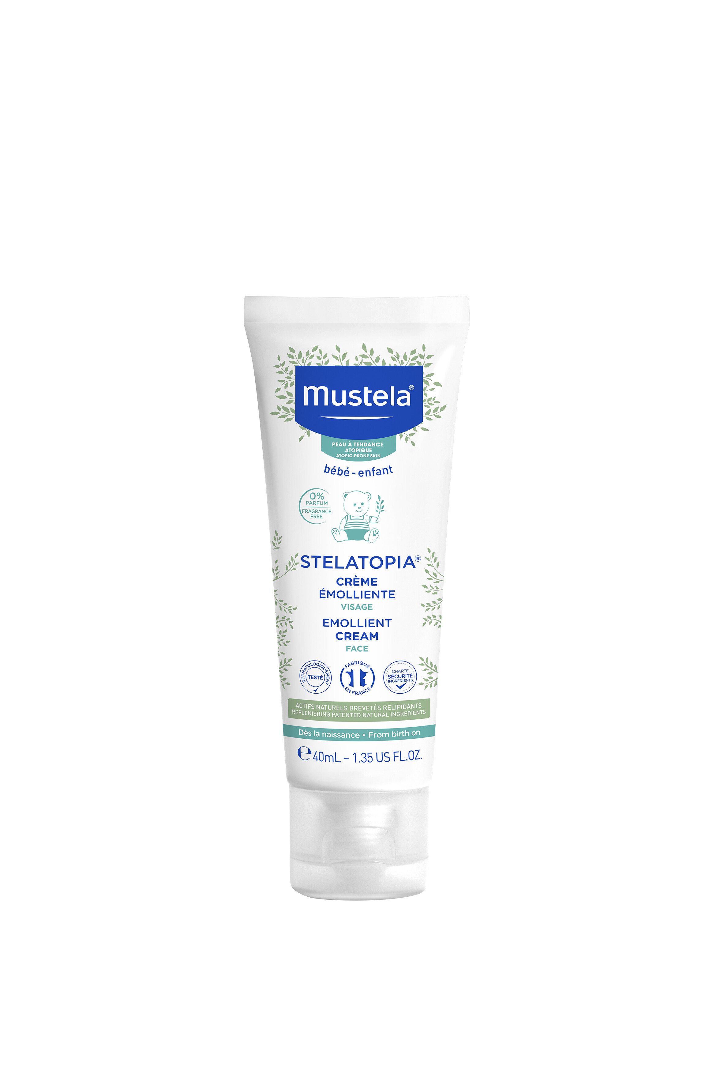 Mustela, Stelatopia, Güneş Çiçeği, Nemlendirici Krem, Yüz İçin, 40 ml.