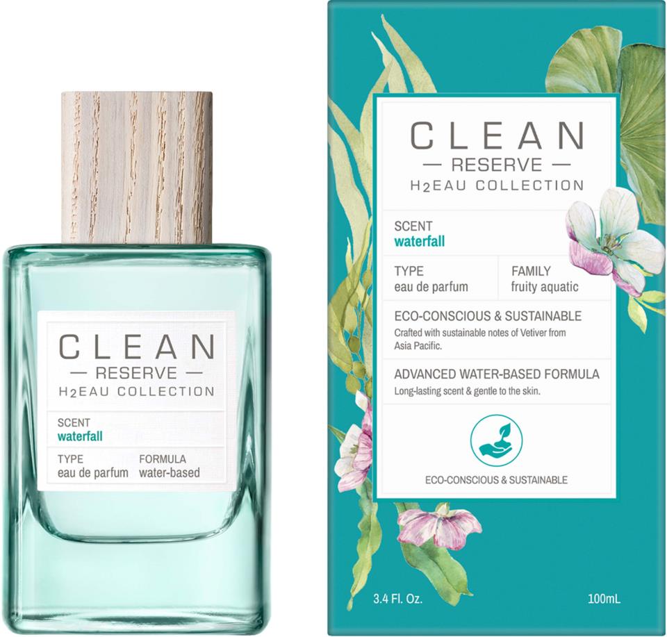 Clean, H2Eau Waterfall, Eau De Parfum, Unisex, 100 ml