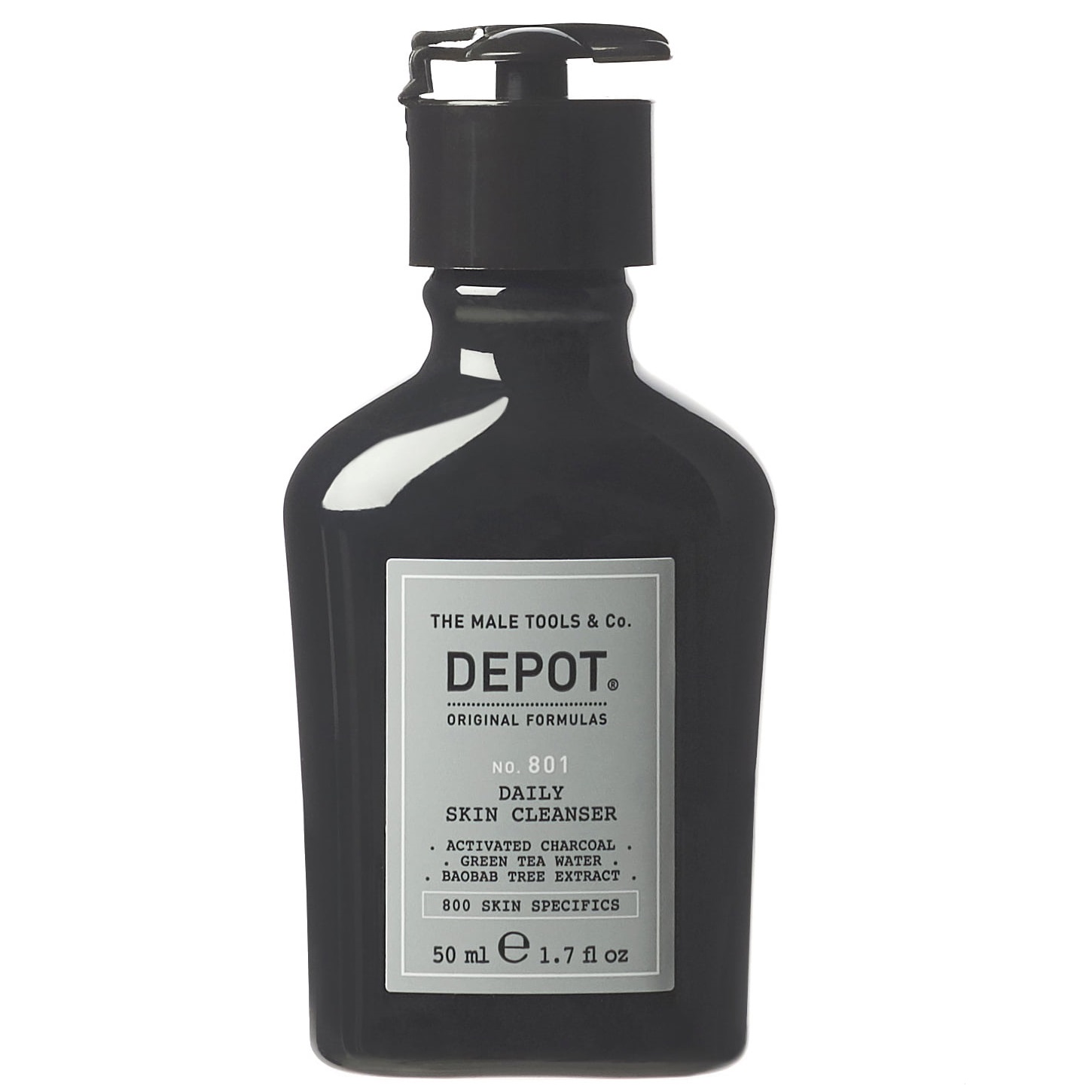 Depozit, 800 Specifice piele nr. 801, Carbo activat, Gel de detoxifiere și curățare, Pentru fața, 50 ml