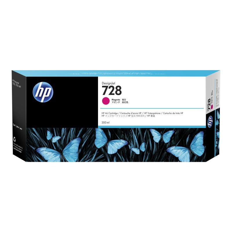 HP Ink No 728 HP728 HP 728 Magenta (F9K16A) 300 ml
