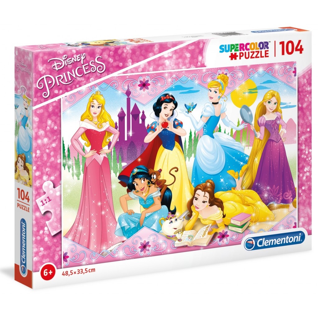 Clementoni, Disney Prensesi, Çözümlemeli Oyun, Kızlar İçin, 6+, 104 parça.