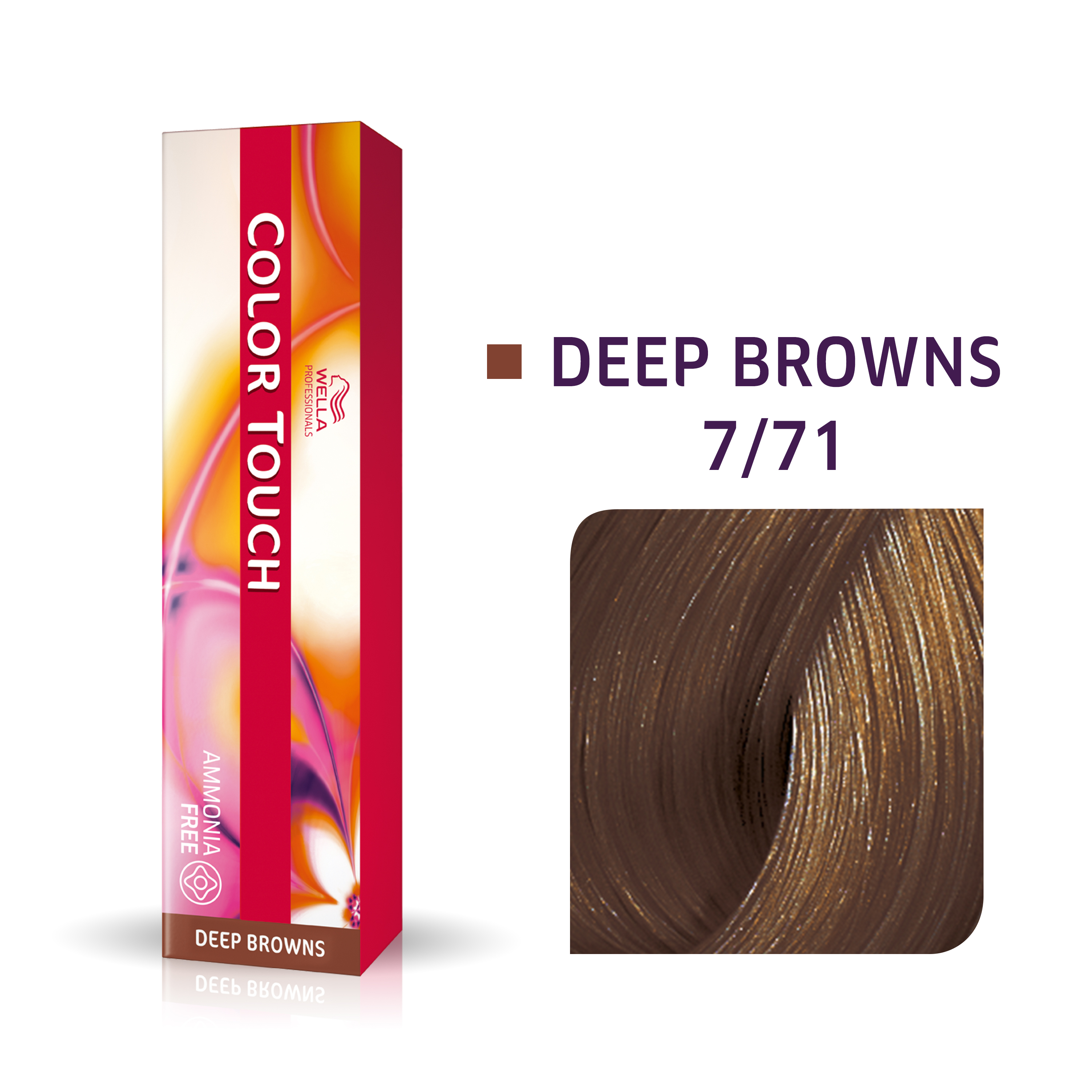 Wella Professionals, Color Touch, Fără amoniac, Podoabe semi-permanente pentru păr, Blond asurzit mediu cu nucșoară, 60 ml.