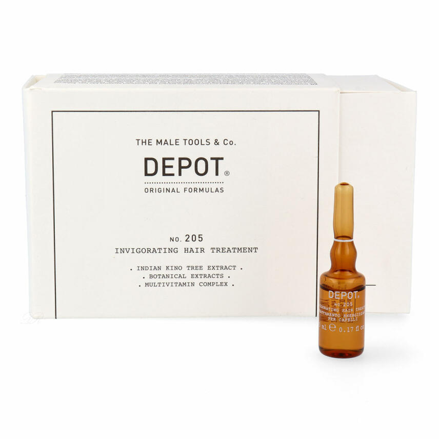 Setul, Depozitul, 200 de tratamente pentru păr Nr. 205, Pro-Vitamin B5, Tratament cu loțiune pentru păr, Împotriva pierderii de păr, 10 bucăți, 5 ml