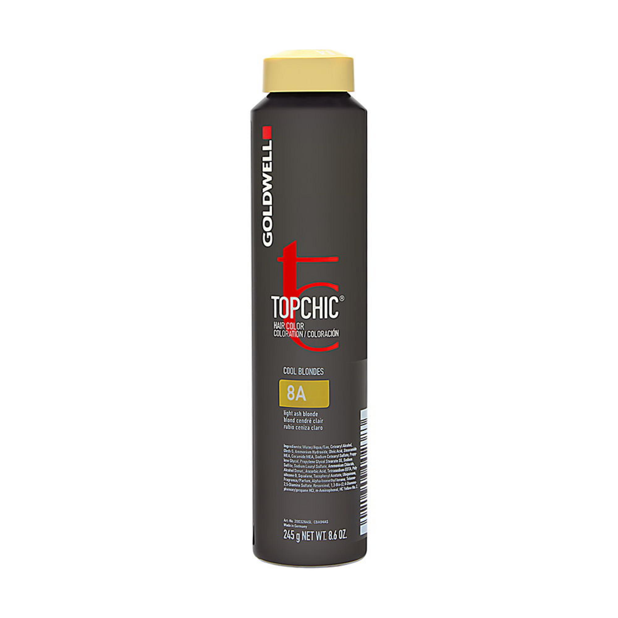 Goldwell, TopChic, Pălăria de par permanentă, 8A Blond Asurzit Ușor, 250 ml.