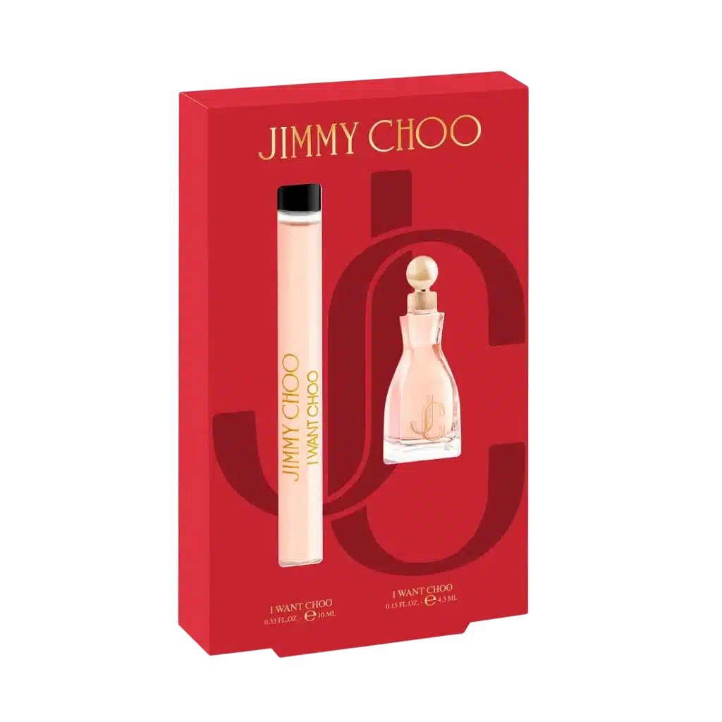 Setul Jimmy Choo: Vreau Choo, Eau De Parfum, Femei, 10 ml + Vreau Choo, Eau De Parfum, Femei, 4,5 ml *Miniatură