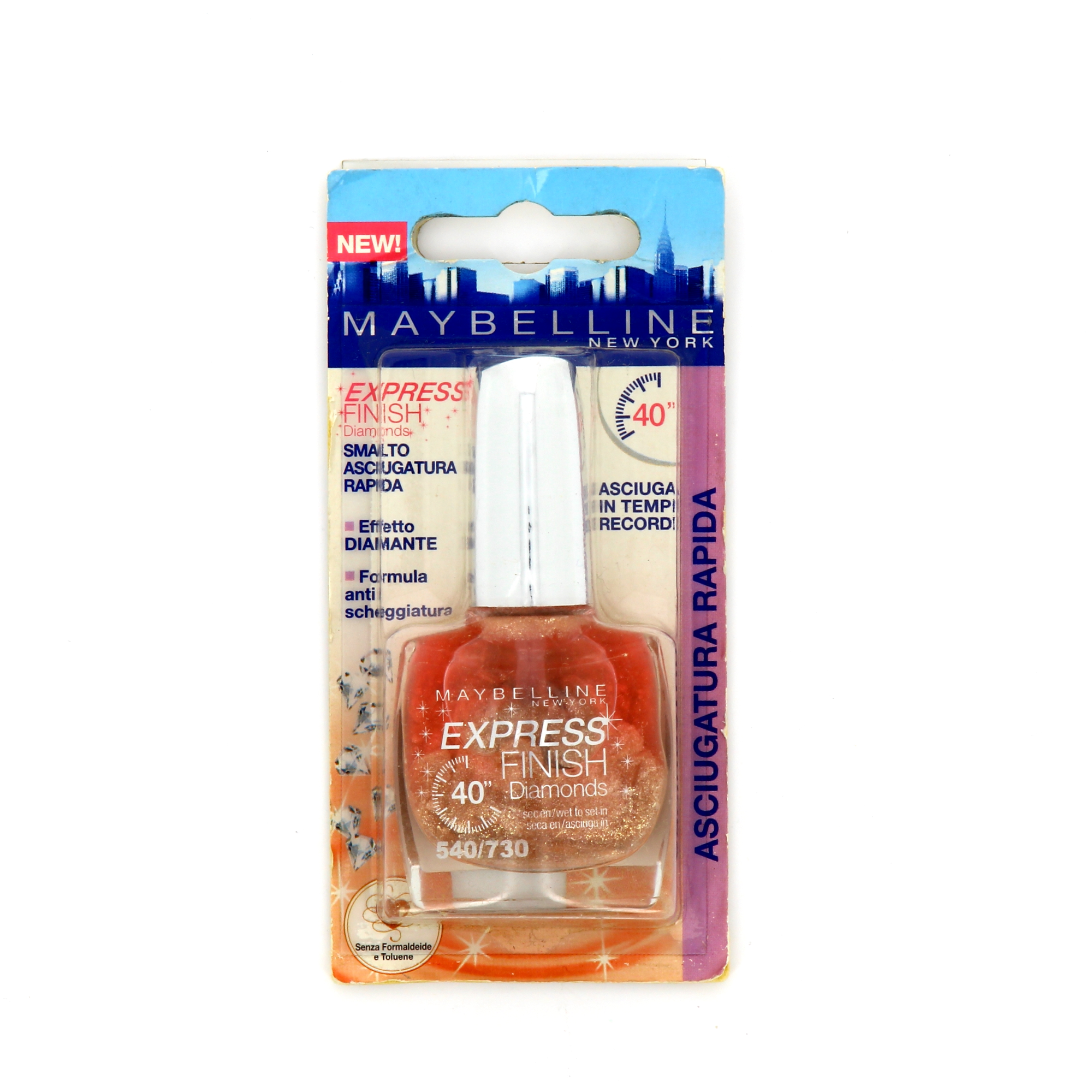 Maybelline, Express Finish 40 Sec. Diamonds, Nail Polish, Nr. 540/730, 10 ml