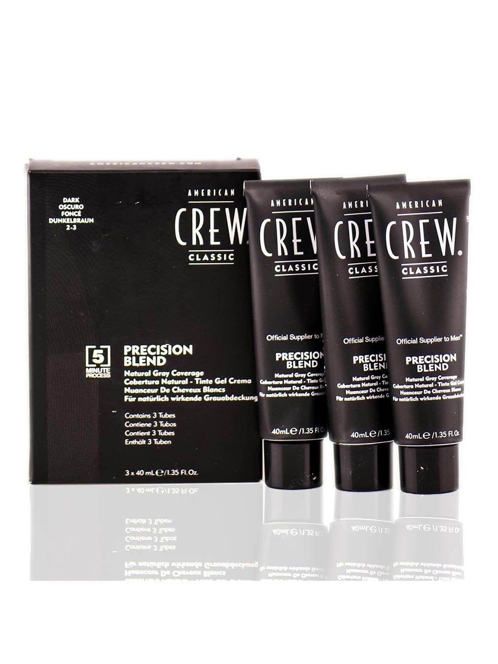 Set American Crew: Precizia Blends, Părul Permanent cu Cărbune, 2-3 aplicatii, 40 ml + Precizia Blends, Părul Permanent cu Cărbune, 2-3 aplicatii, 40 ml + Precizia Blends, Părul Permanent cu Cărbune, 2-3 aplicatii, 40 ml