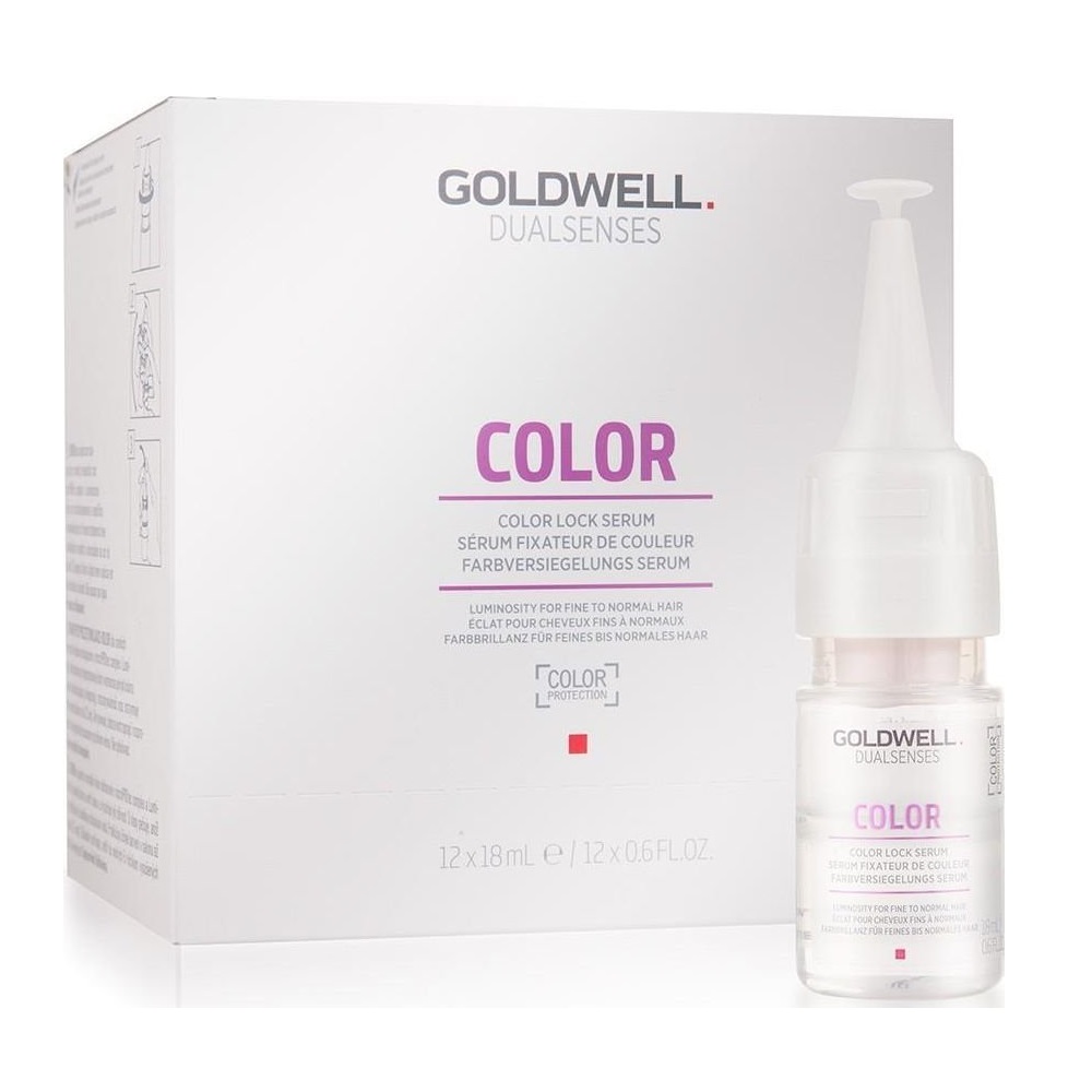 Goldwell, Dualsenses Color, Serum de Păr cu culoare, Protecție a culorii, 12 bucăți, 18 ml.