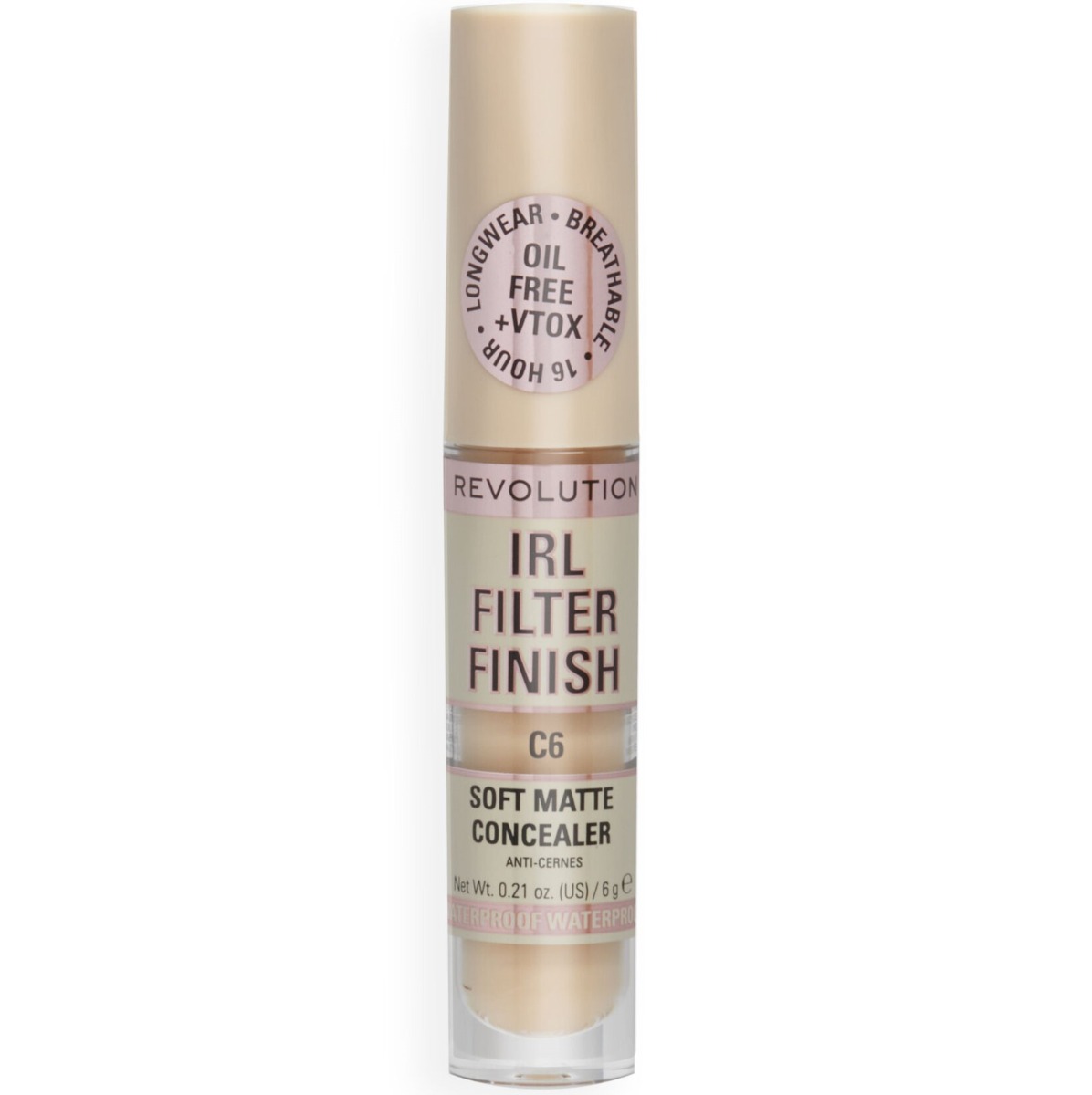 Makeup Revolution, IRL Filter Finish, Cover Dark Spots, Cream Concealer, C6, 6 g
