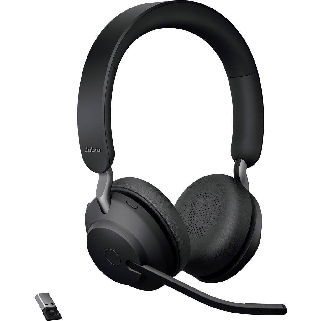 Jabra Evolve2 65 UC On-ear headset Bluetooth® (1075101) Stereo Bla 26599-989-989