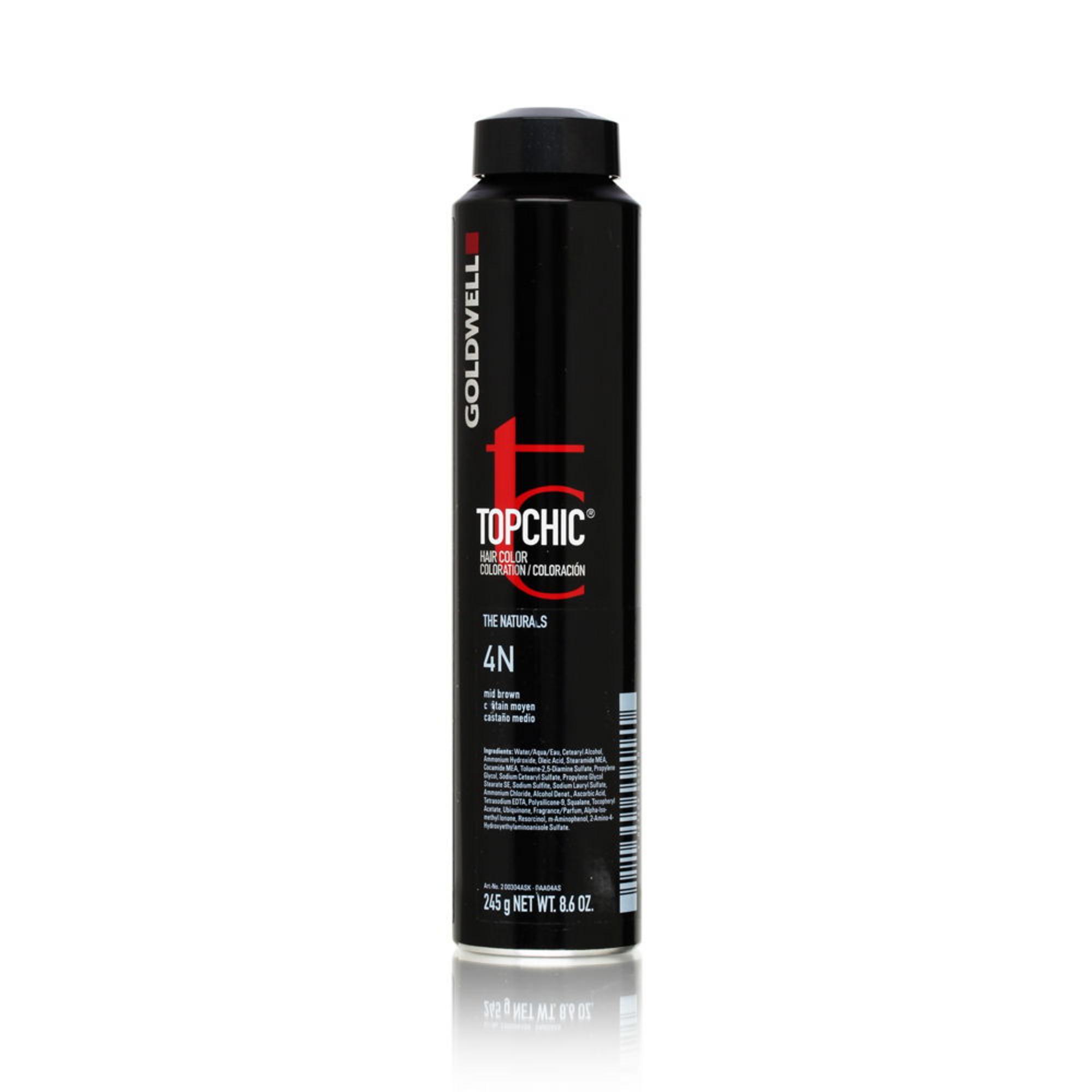 Goldwell, TopChic, Pălăria de păr permanentă, 4N Bej Midas, 250 ml.