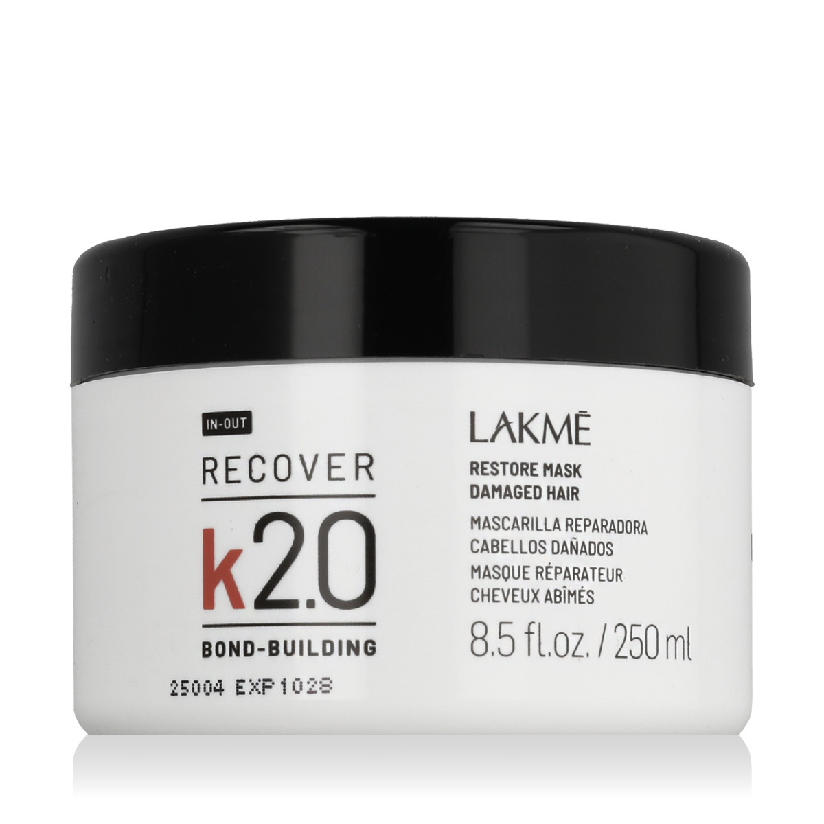 Măștile Lakmé K2.0 Recover Restore pentru păr deteriorat, 250 ml.