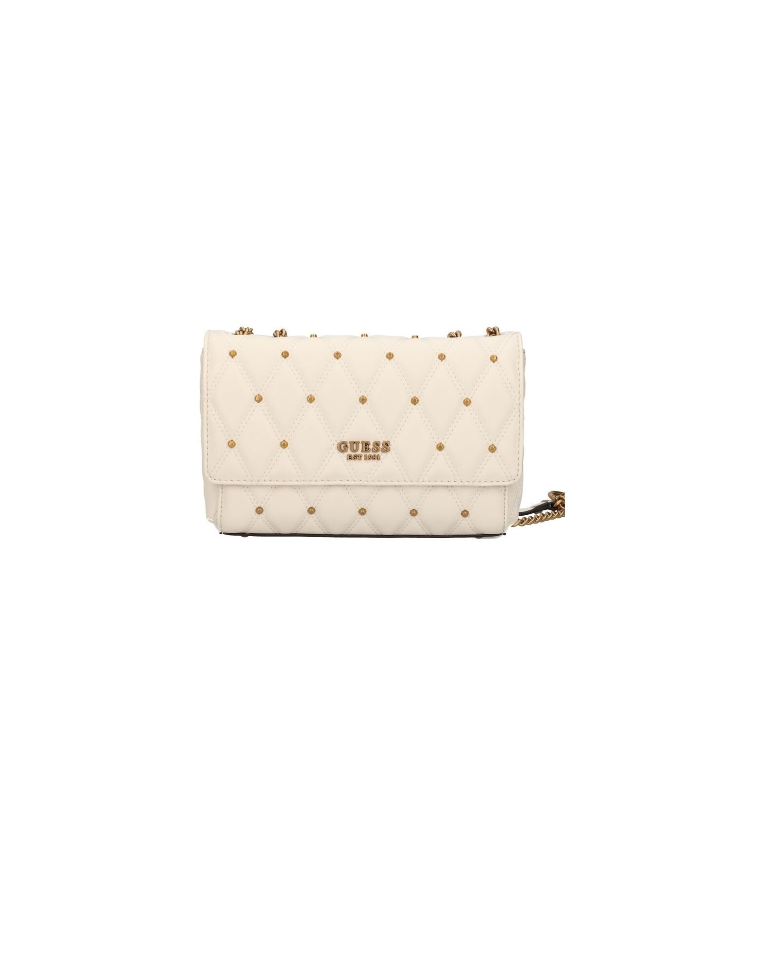 Guess, Triana, Textile Crossbody Bag, Ivory, HWQS8553210, 26 x 16 x 9 cm, For Women