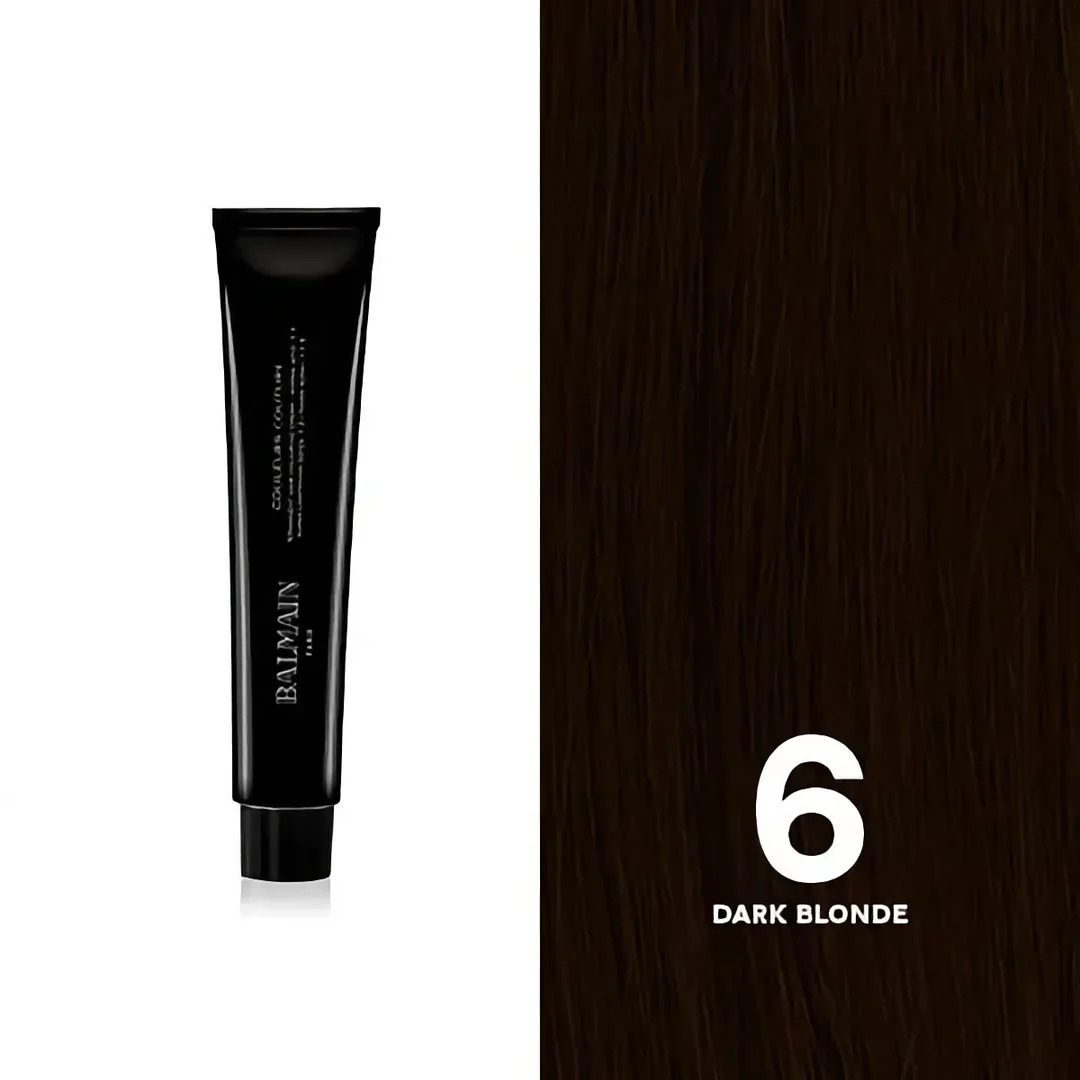 Balmain Profesional, Culori de Modă, Păr Permanenți cu Coloranții, 6 Blond Întunecat, 60 ml