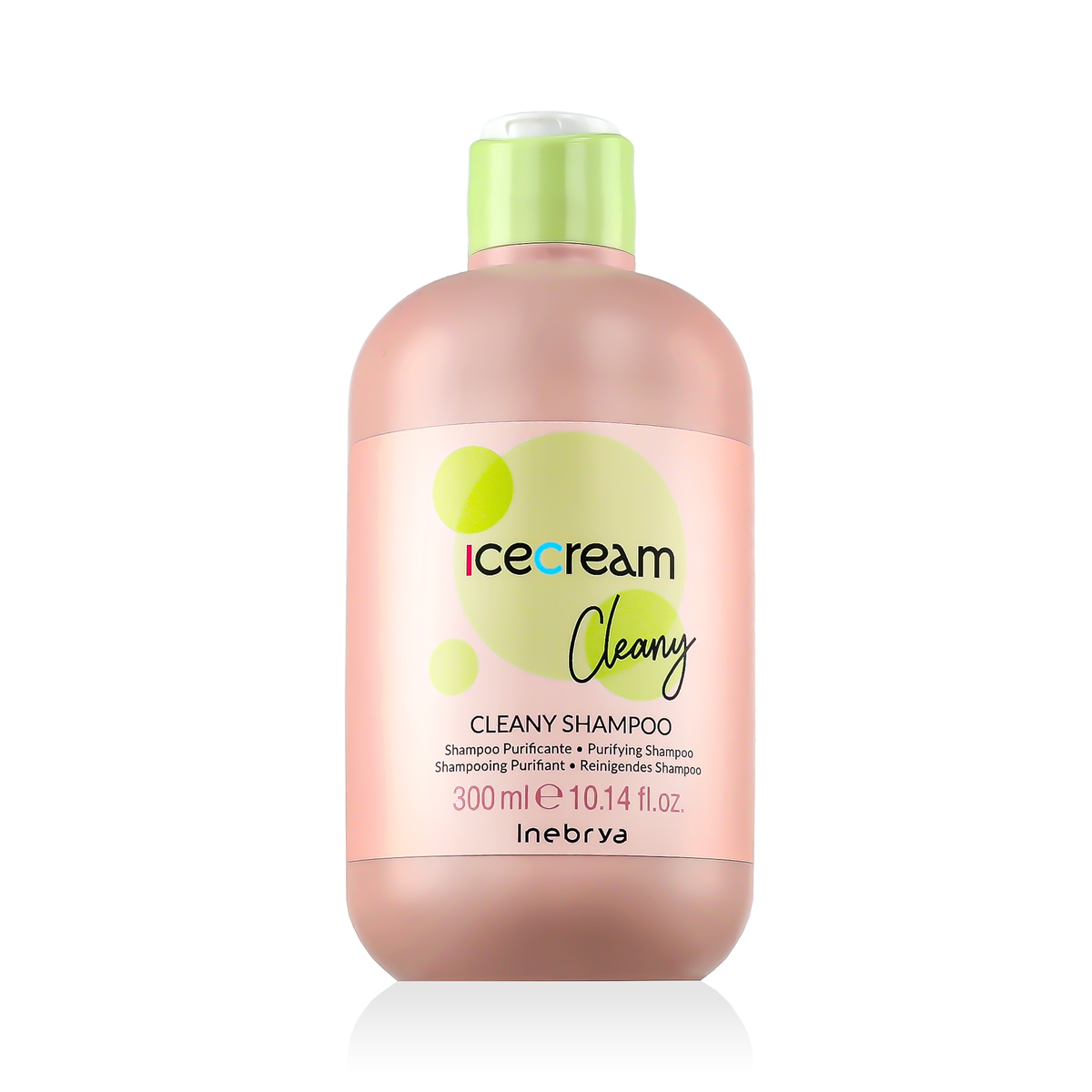 Șampon Inebrya Cleany pentru îngrijirea părului cu cremă de înghețată, 300 ml.