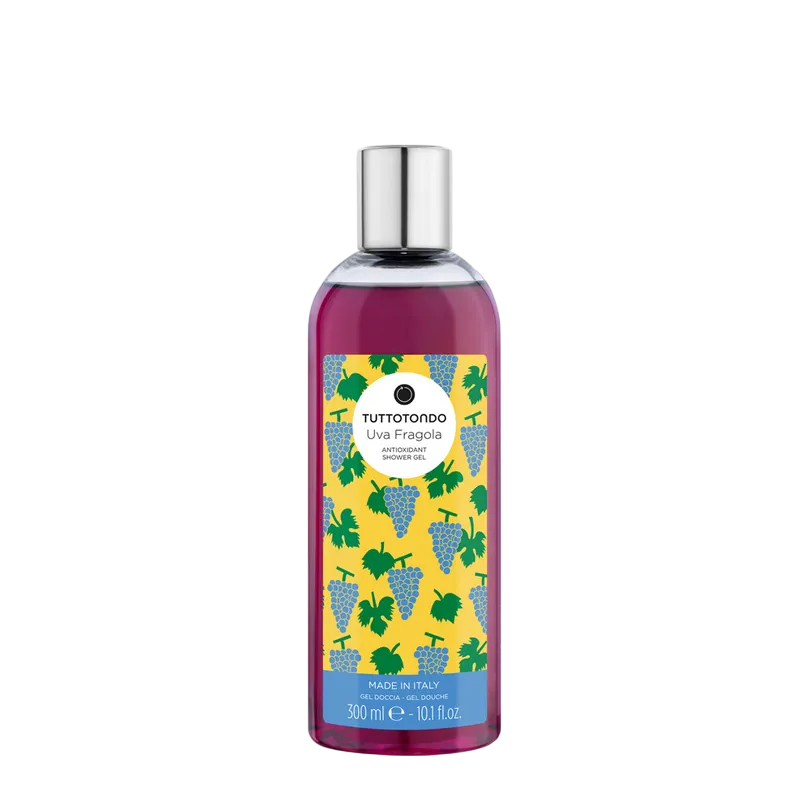 Tuttotondo, Üvez Çilek, Antioksidan, Duş Jeli, Tüm Cilt Türleri İçin, 300 ml