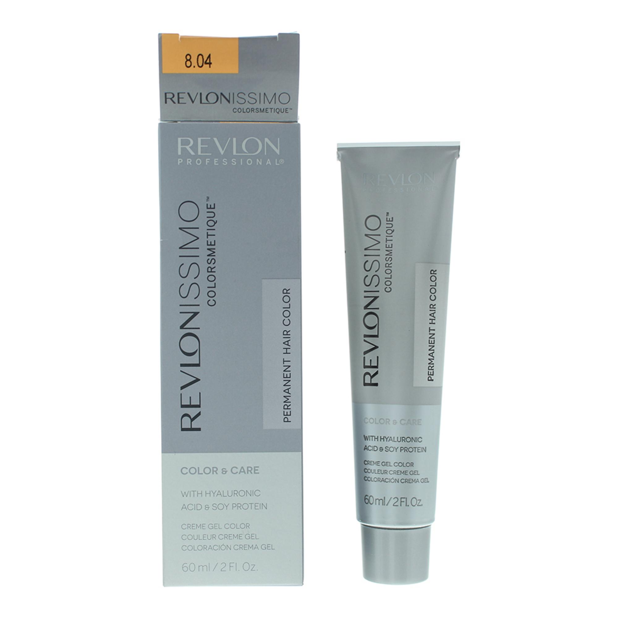Revlon, Revlonissimo Colorsmetique, Permanent Hair Dye, 8.04 Light Pale Copper Blonde, 60 ml