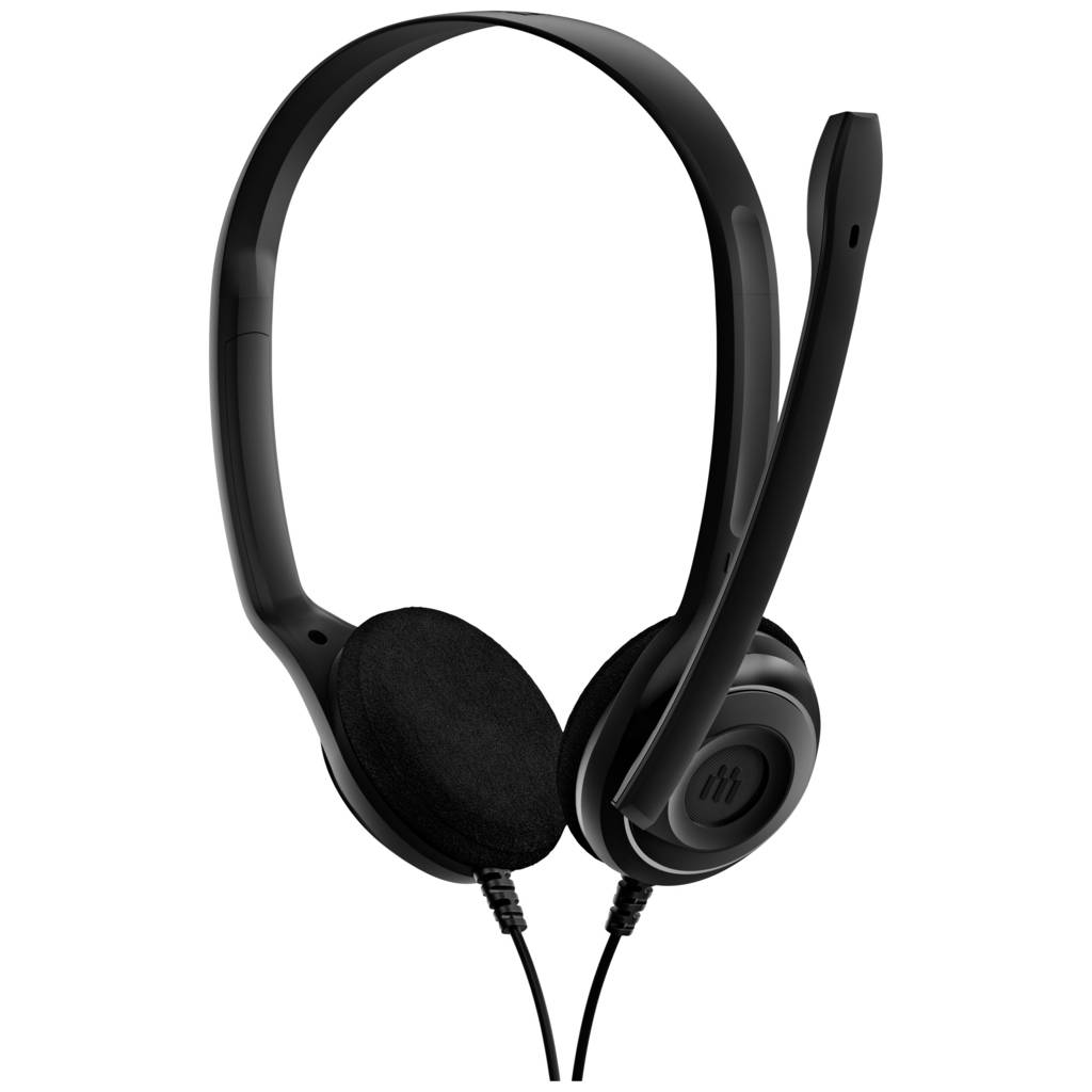 EPOS PC 8 USB On-ear headset Corded (1075100) Stereo Black Microphone mu 1000432