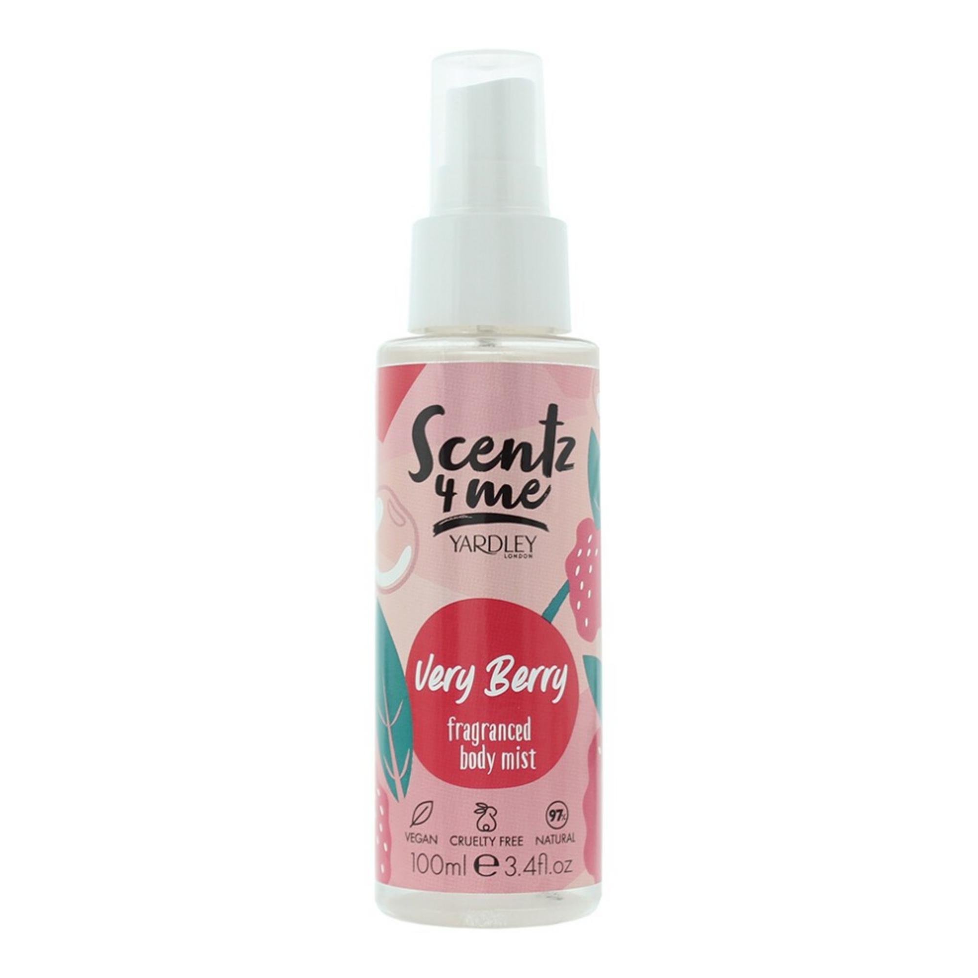 Yardley, Scentz 4 Me Very Berry, Sprăială parfumată, Neutru, 100 ml.