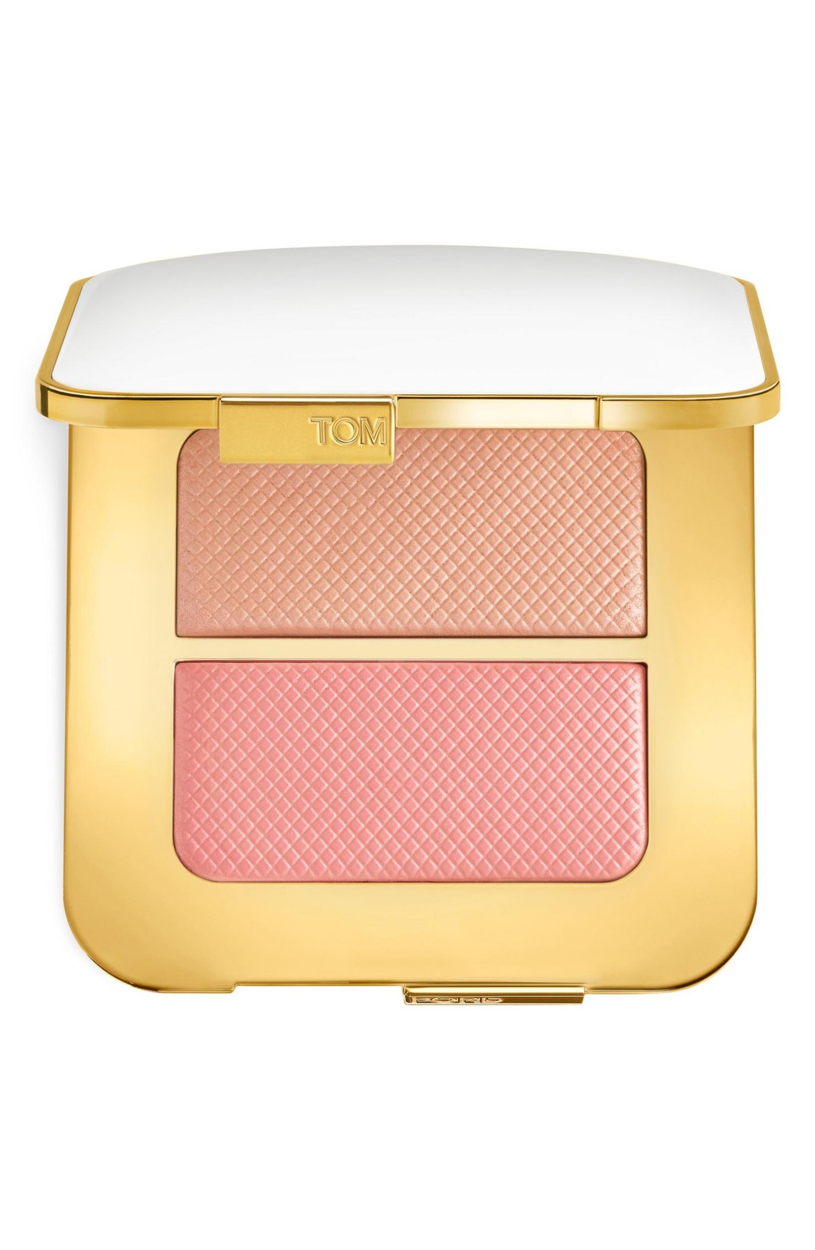 Tom Ford, Soleil Sheer, Illuminating, Blush Highlighter Compact, 02, Eclat Nu, 2 Shades, 4.4 g