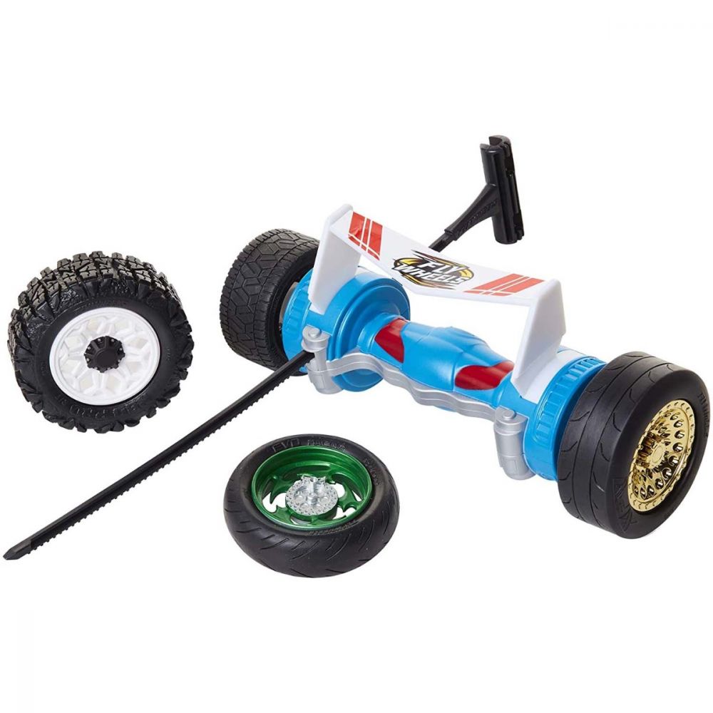 Jakks Pacific, 4 Roți + Lansator Turbo, Jakks Pacific, Rotații de Zbor, Albastru, Pentru Băieți