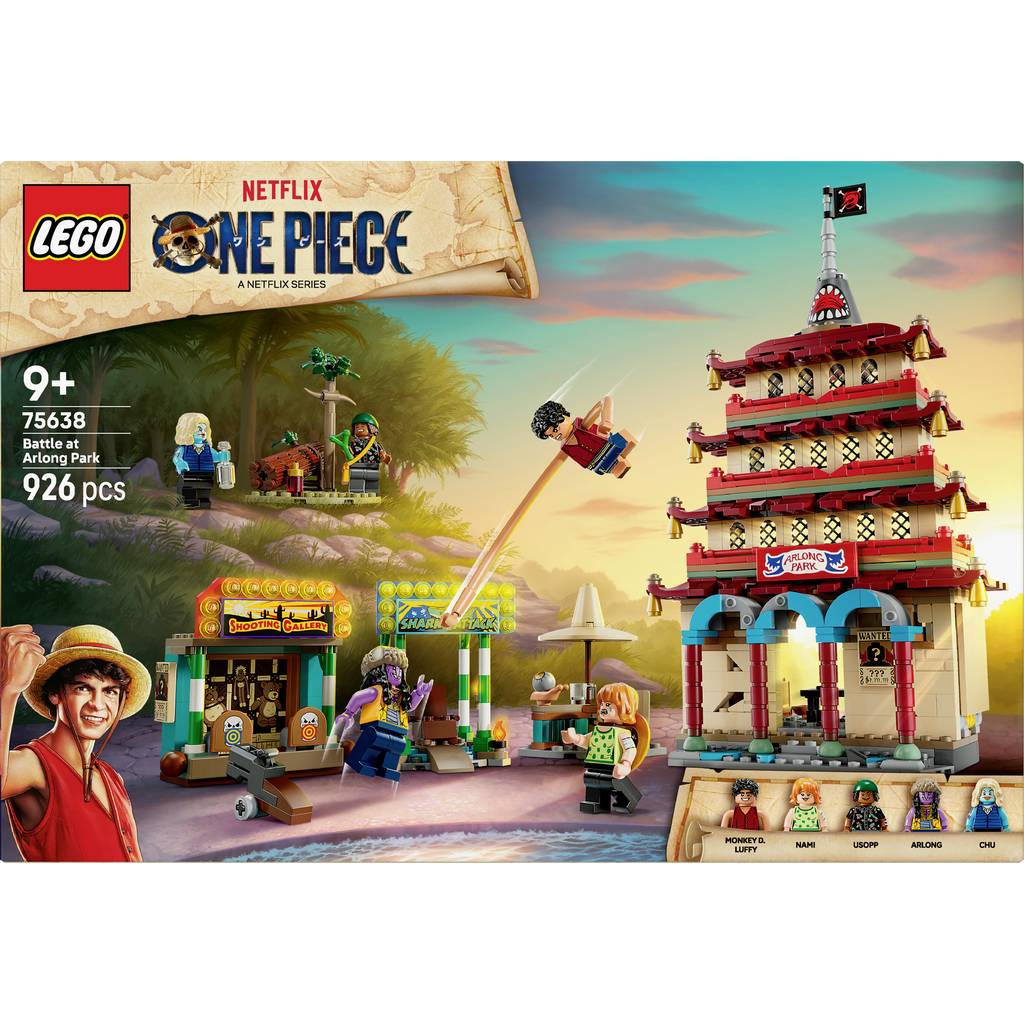 LEGO ONE PIECE 75638 Showdown la Parcul Arlong, jucării cu figurine miniaturale 75638