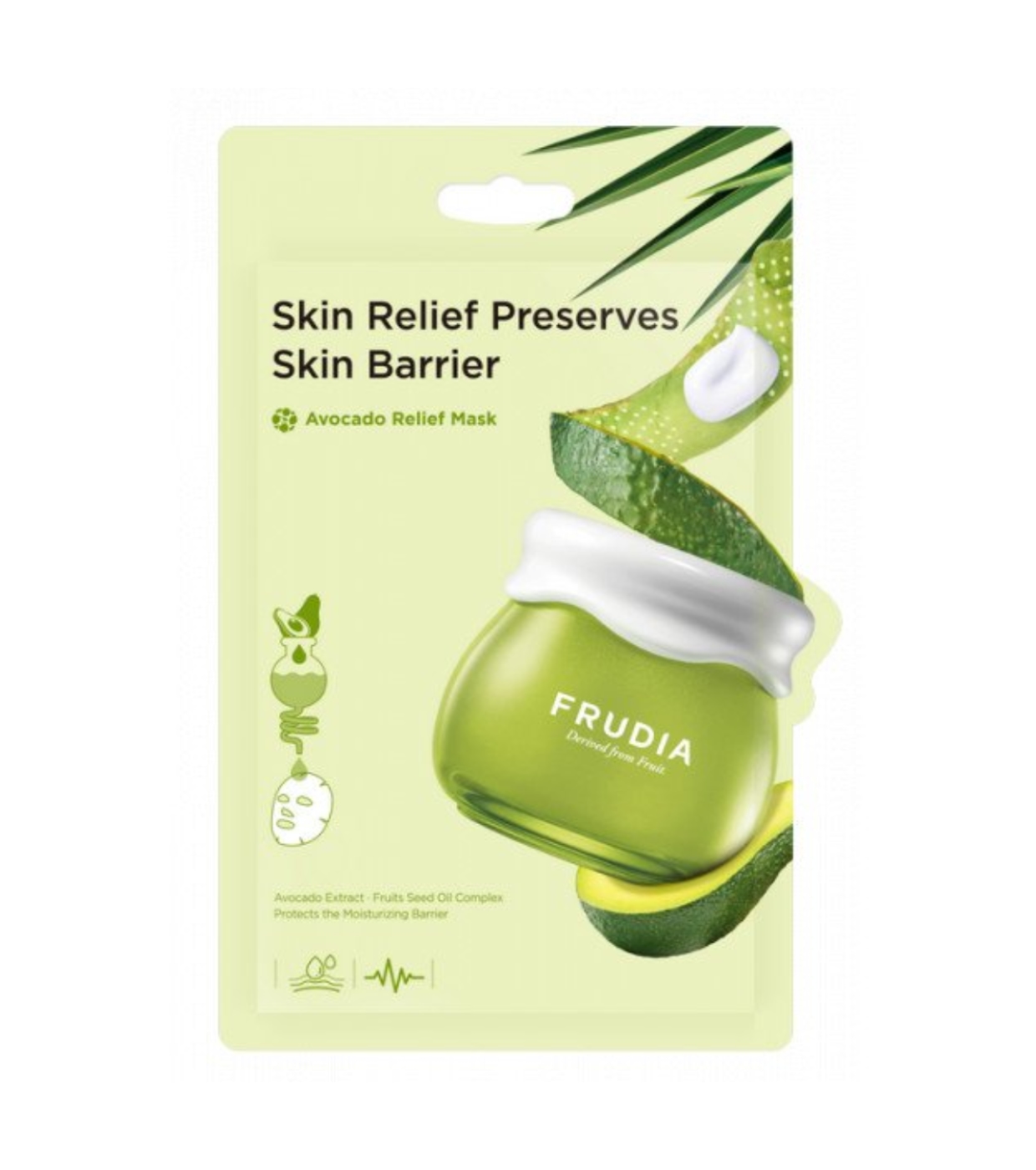 Frudia, Livrat din Fructe, Avocadou, Ușurare de Stres, Mască de Fiețoiu, Pentru Față, 20 ml